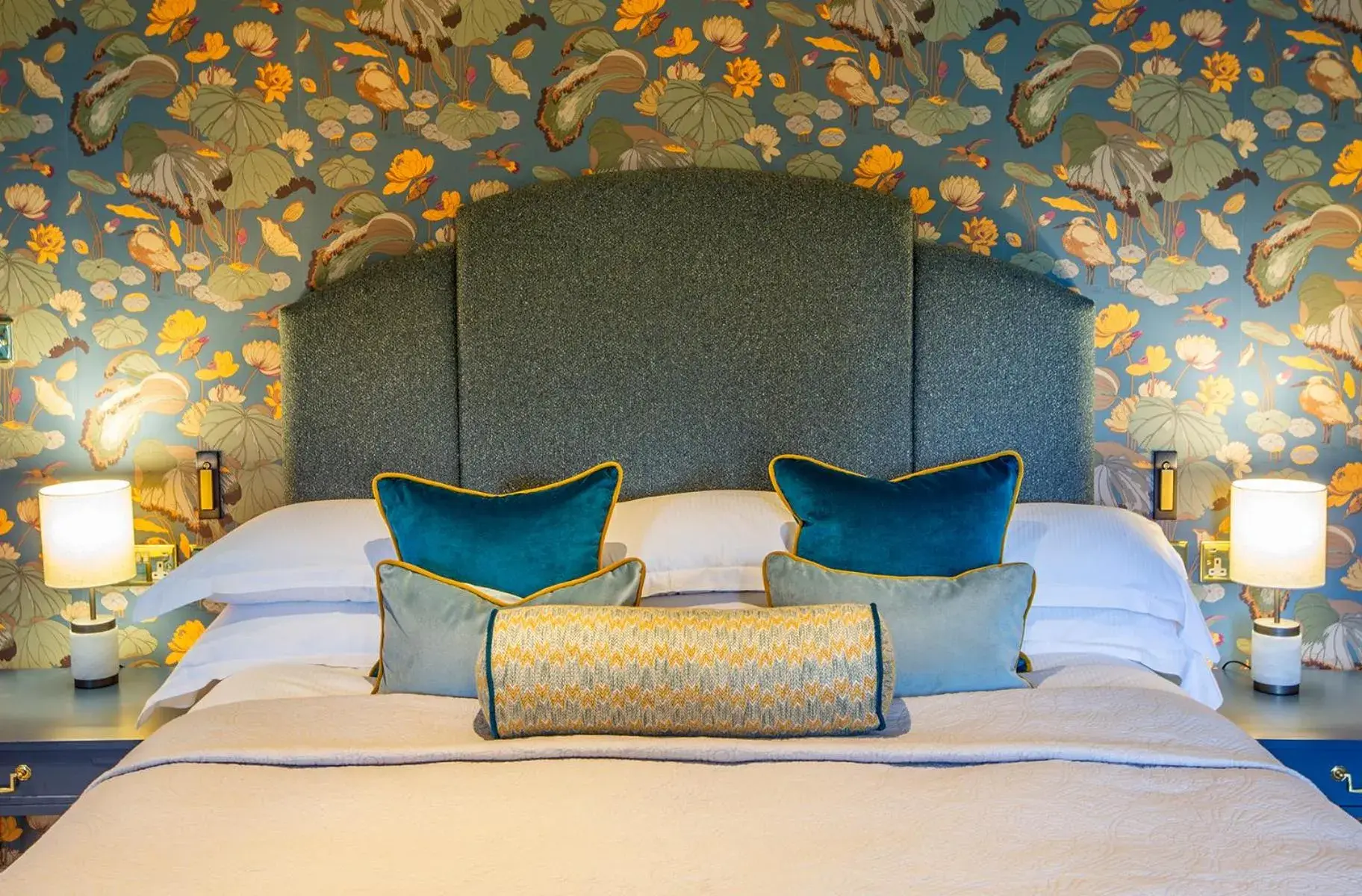 Bedroom, Bed in Mallory Court Country House Hotel & Spa Bedroom, Bed in Mallory Court Country House Hotel & Spa