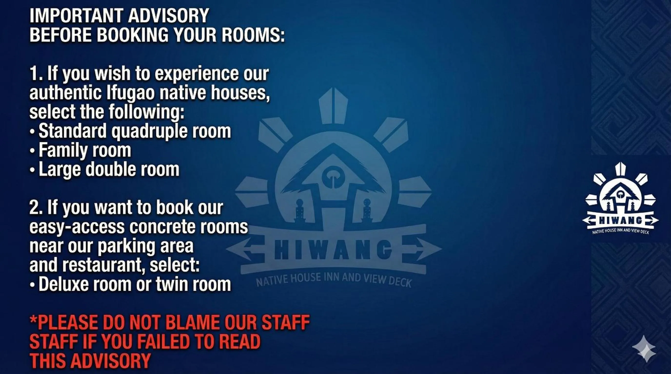 Text overlay in Hiwang Native House Inn & Viewdeck
