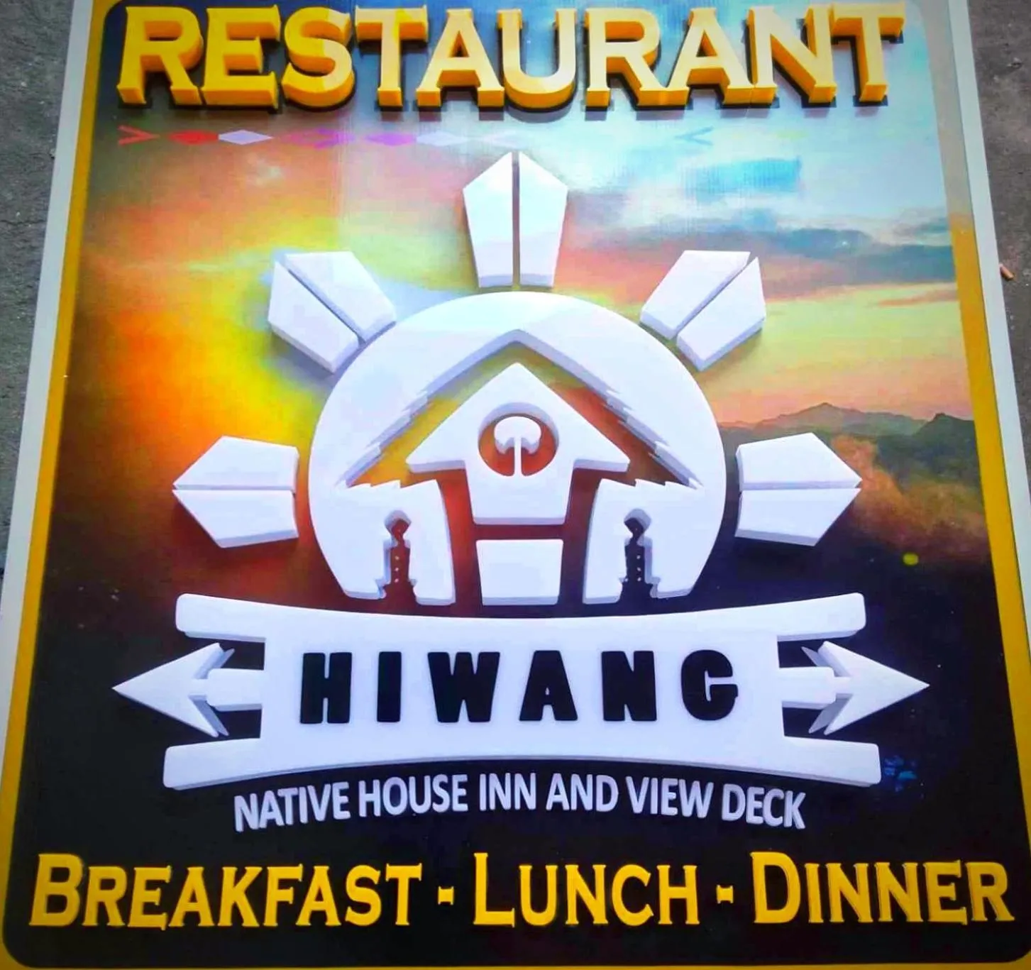 Property logo or sign in Hiwang Native House Inn & Viewdeck