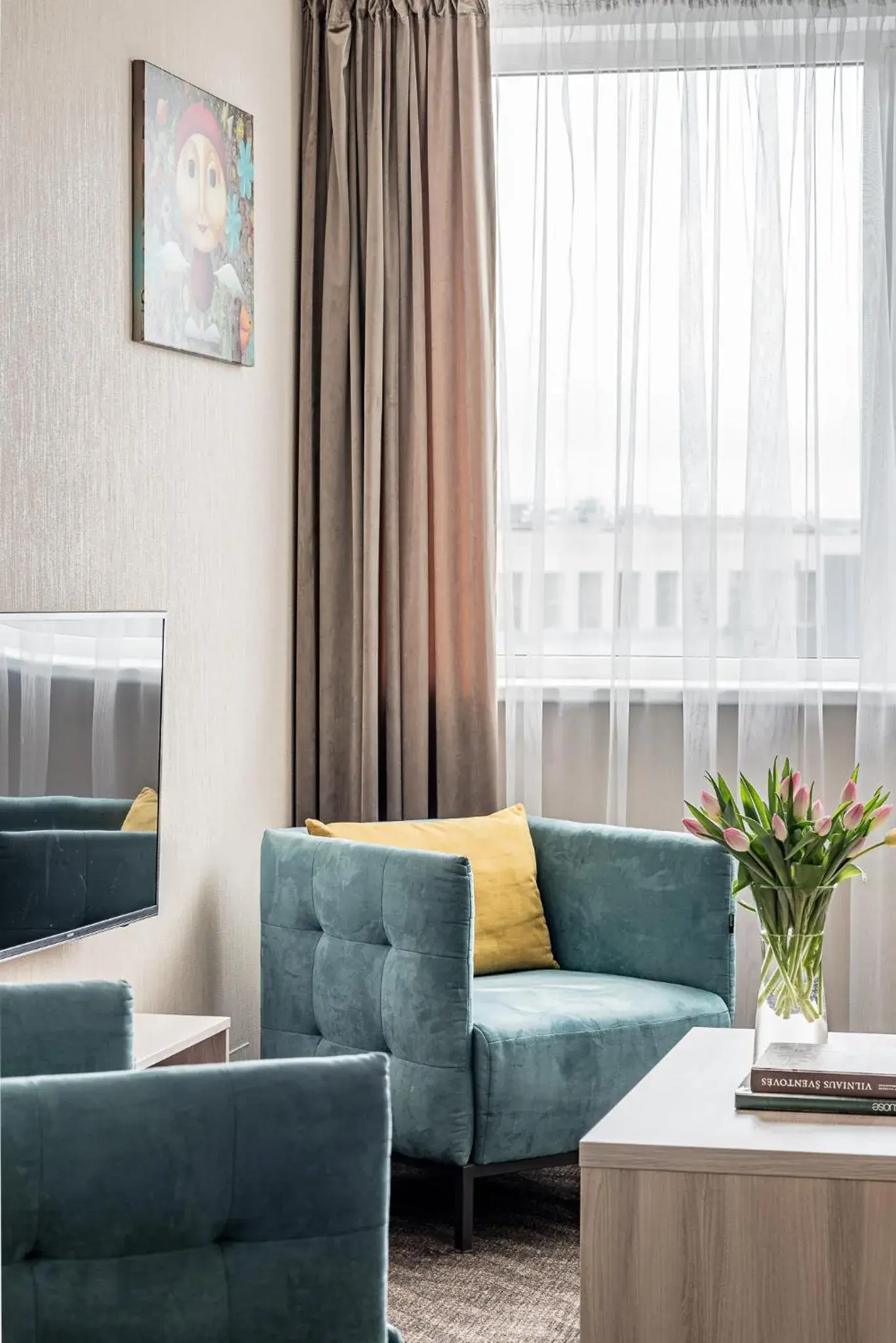 Living room in Hotel Zemaites Living room in Hotel Zemaites