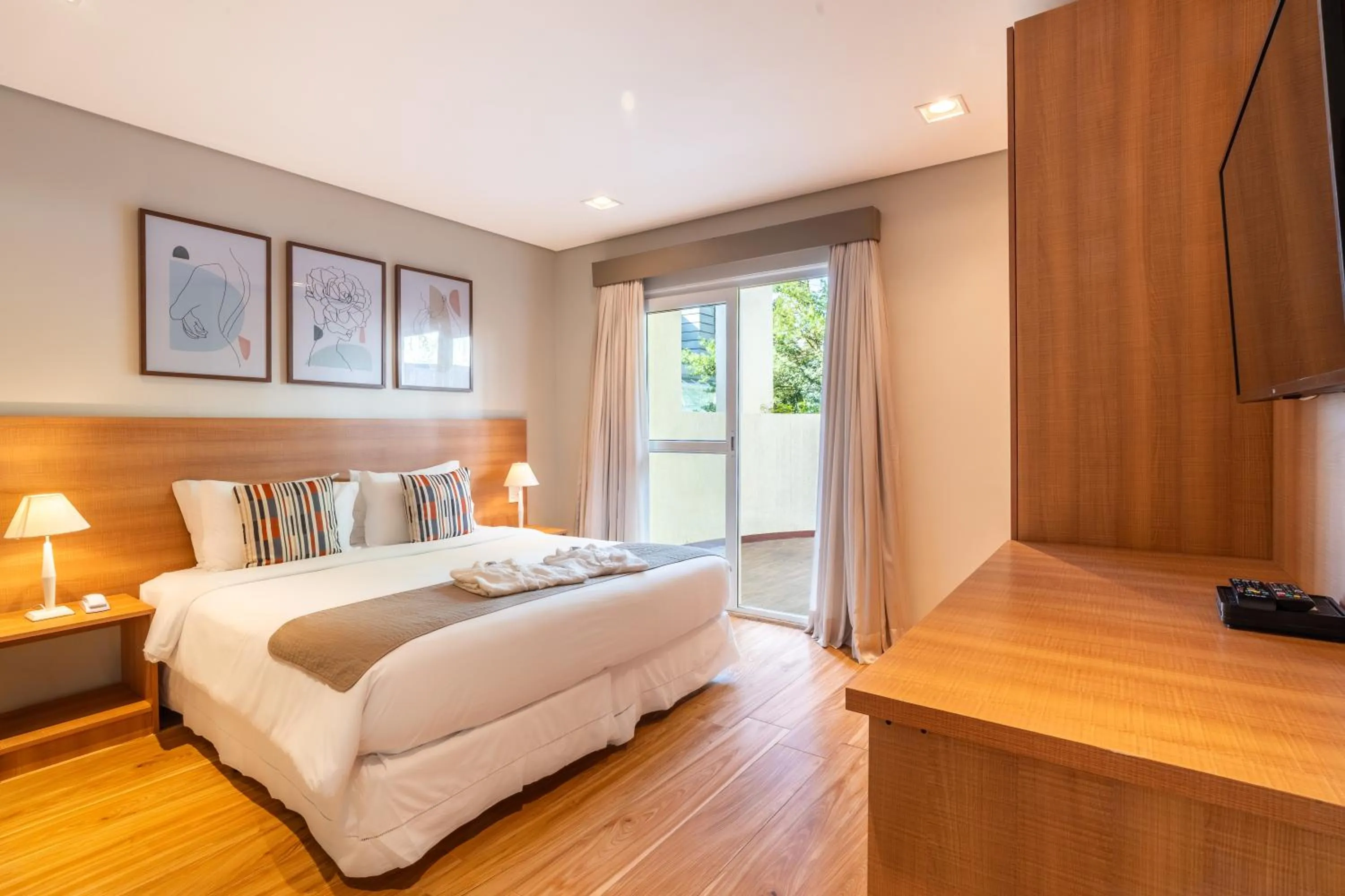 Bed in Pousada Grandchamp - Campos do Jordao