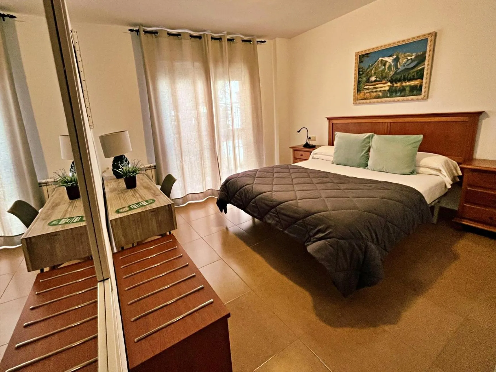 Bed in Hotel Oreneta