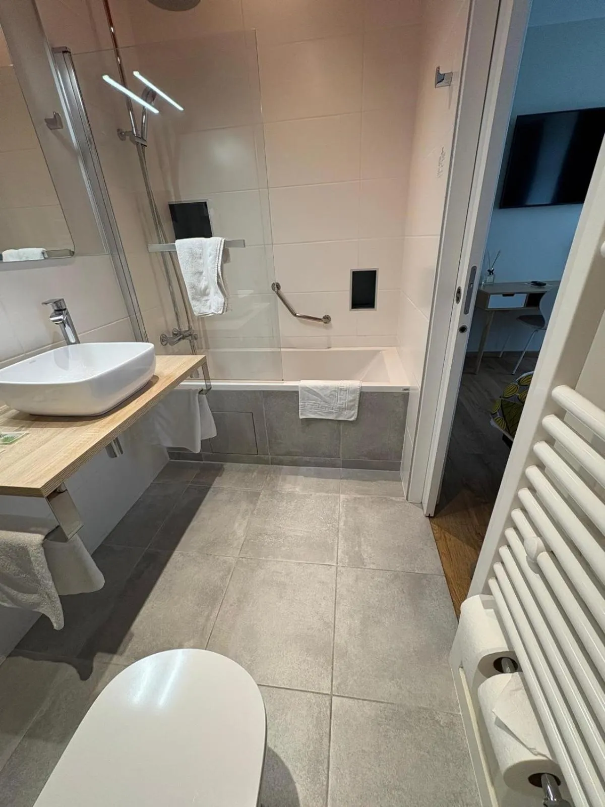 Toilet in Hôtel Moderna