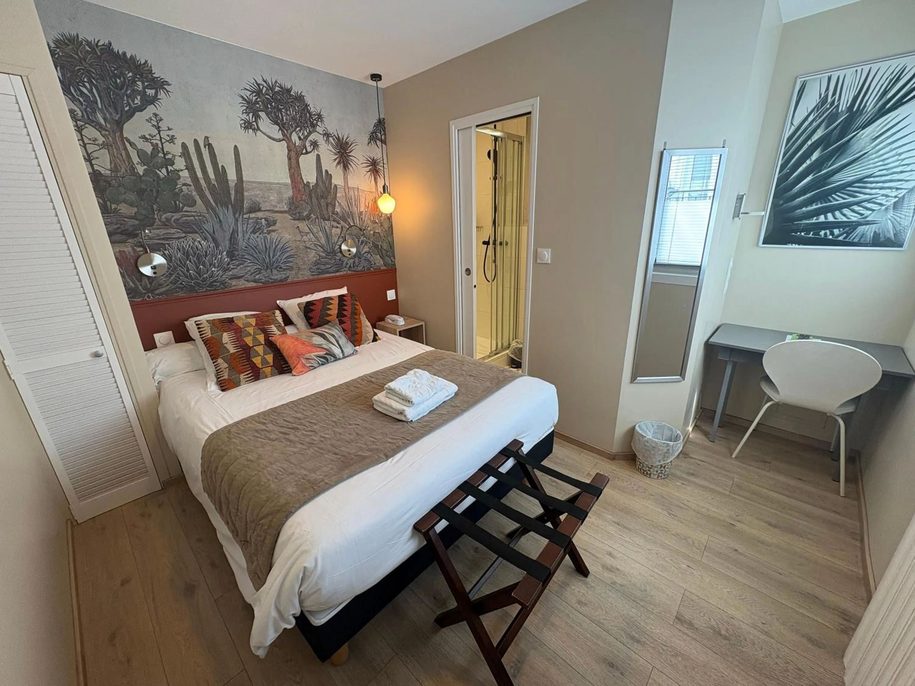 Bed in Hôtel Moderna