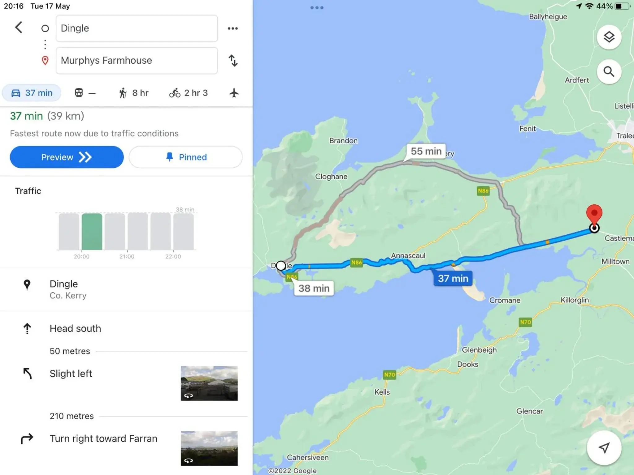 Landmark view in Murphys Farmhouse B&B Landmark view in Murphys Farmhouse B&B