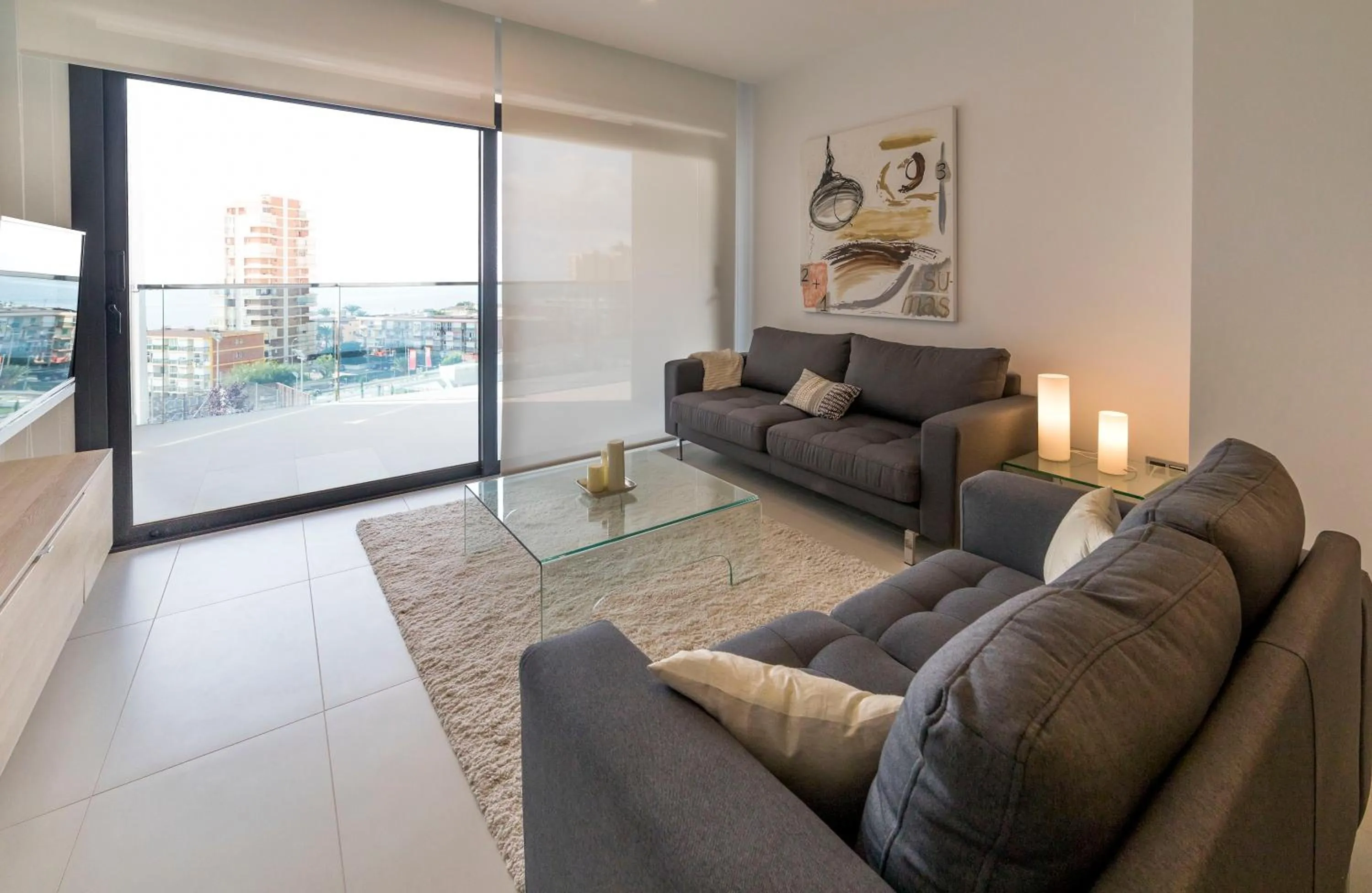 Living room in Sunset Drive Benidorm by Mar Holidays