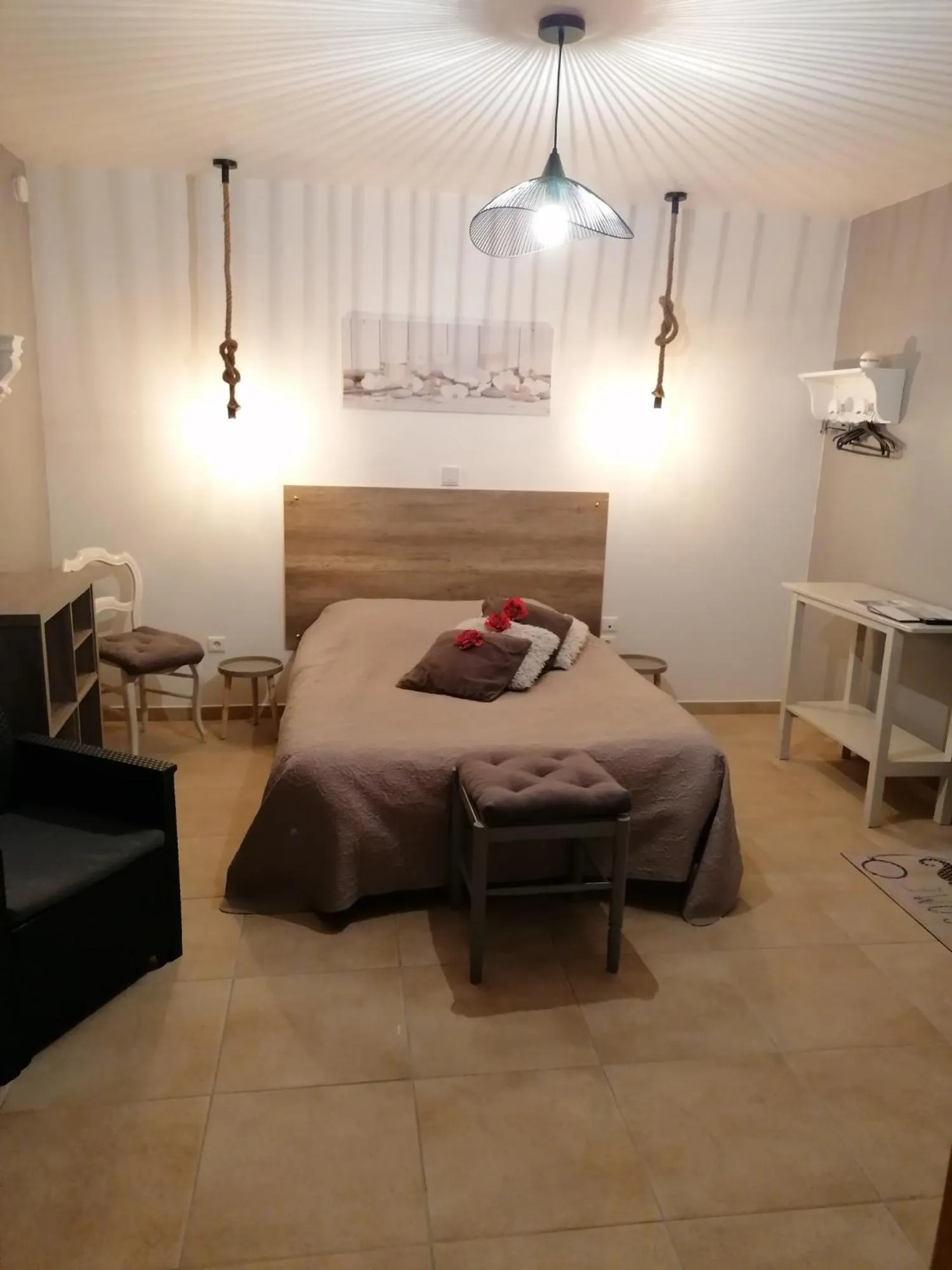 Bed in Chambre d'hotes Le Hamel