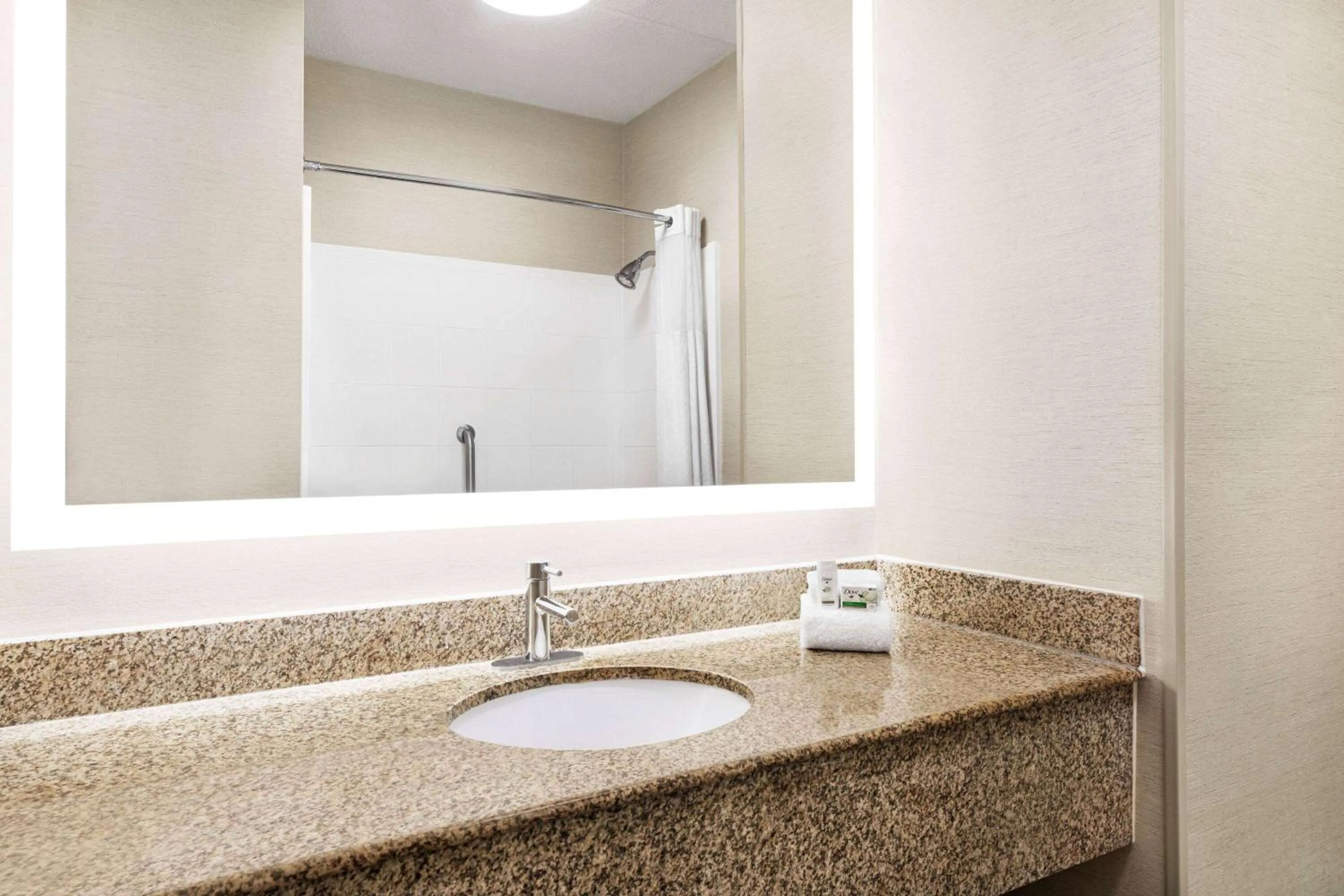 Bathroom in Wingate by Wyndham Fletcher at Asheville Airport