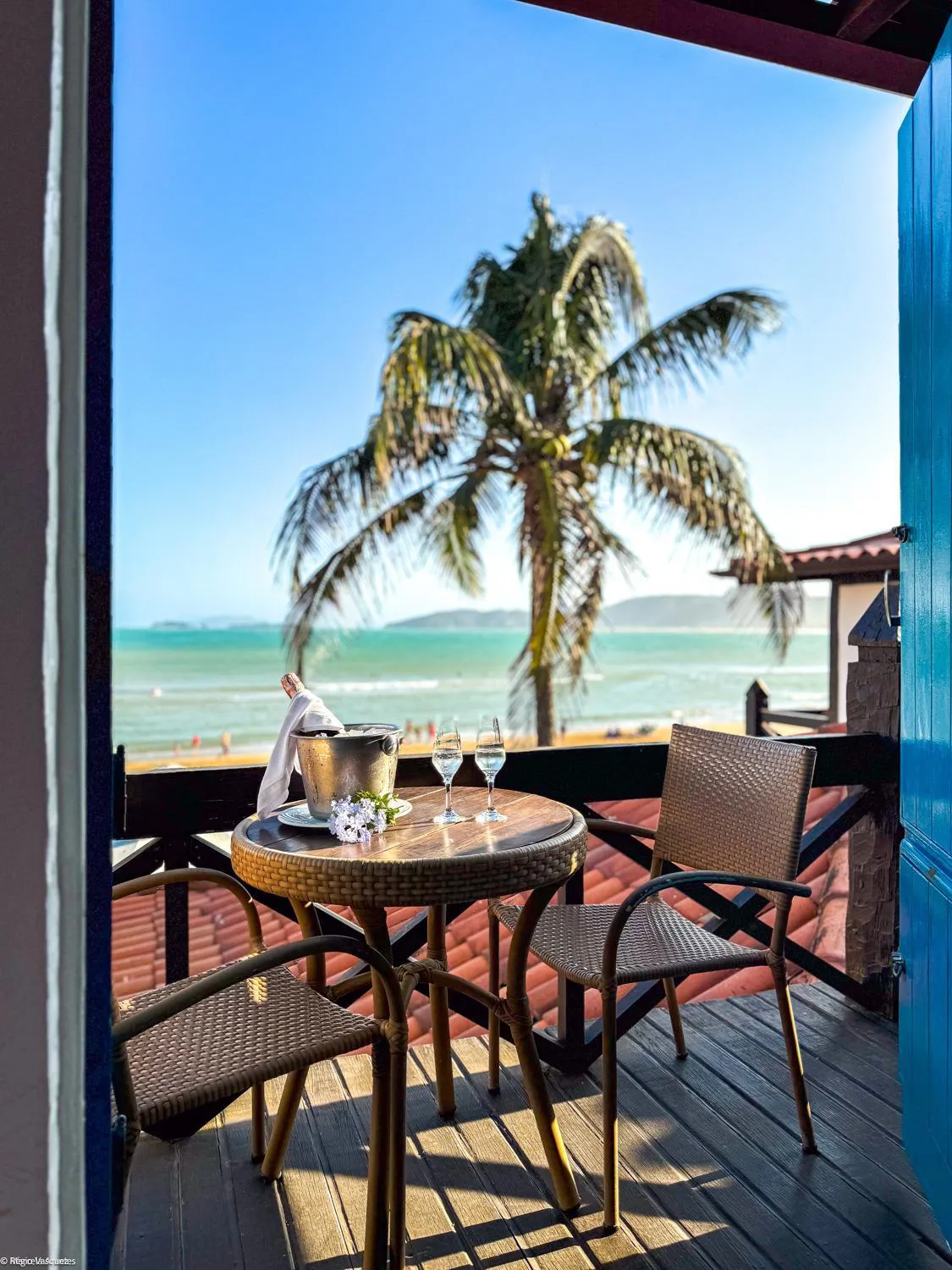 Balcony/Terrace in Chez Pitu Praia Hotel