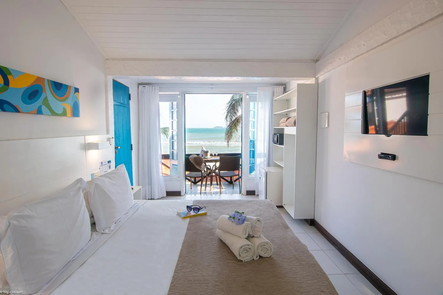 Bed in Chez Pitu Praia Hotel