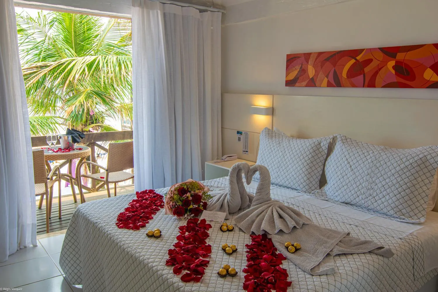 Bed in Chez Pitu Praia Hotel