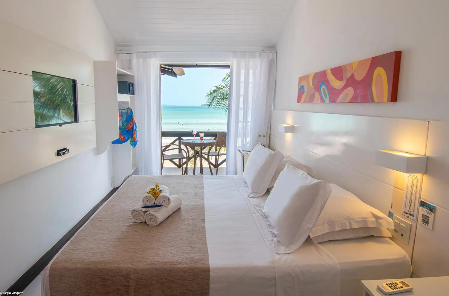 Bed in Chez Pitu Praia Hotel