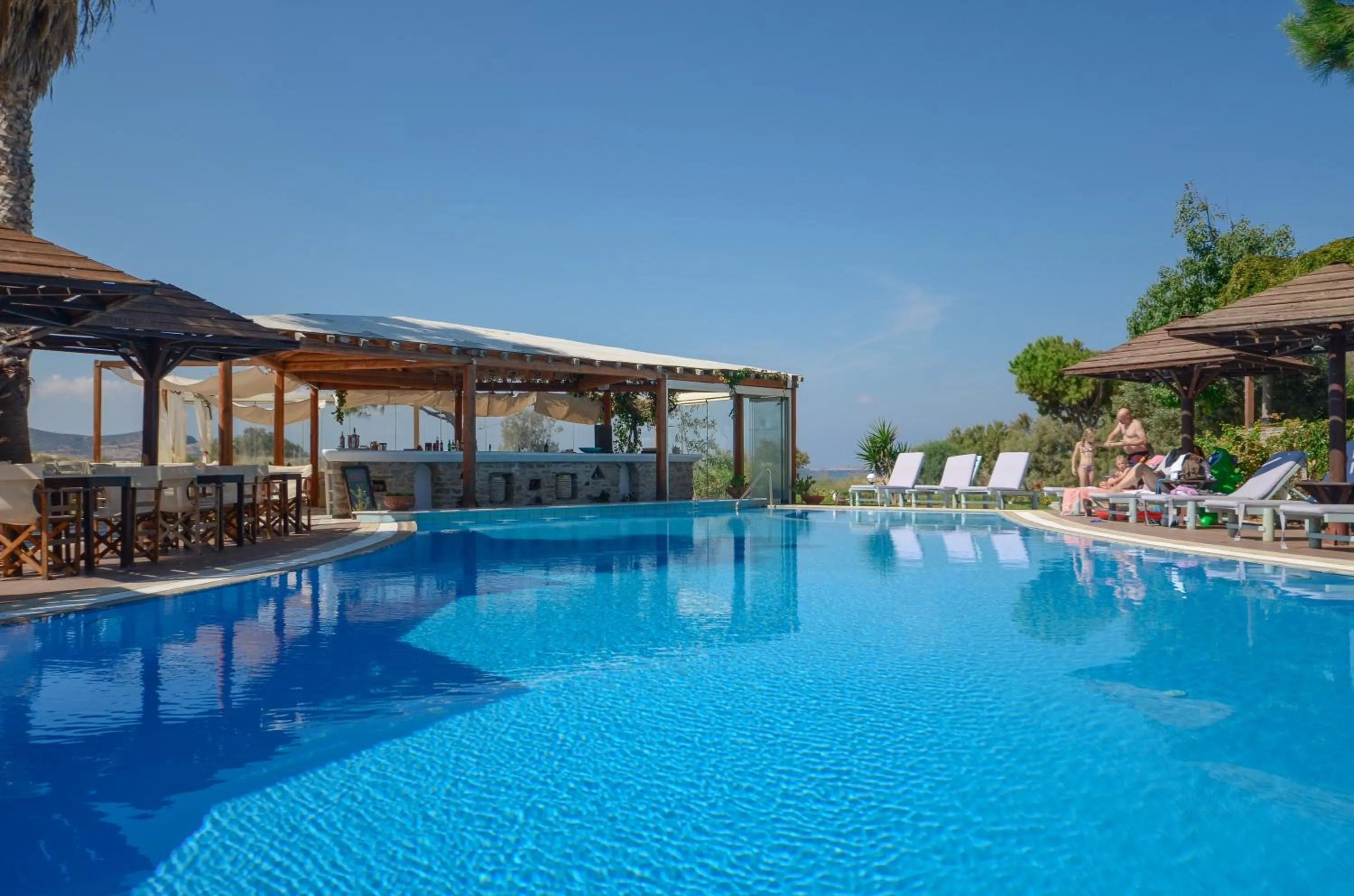 Swimming pool in Alkyoni Beach Hotel