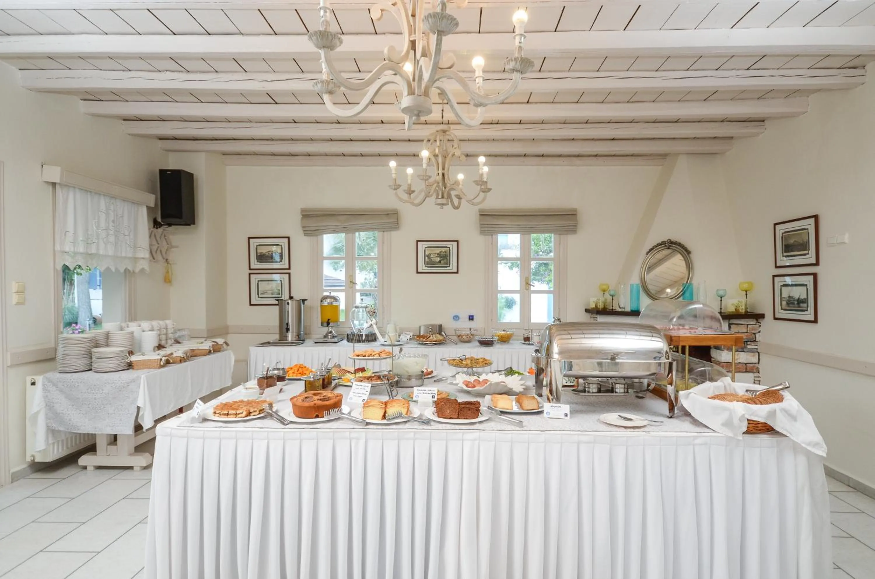 Buffet breakfast in Alkyoni Beach Hotel