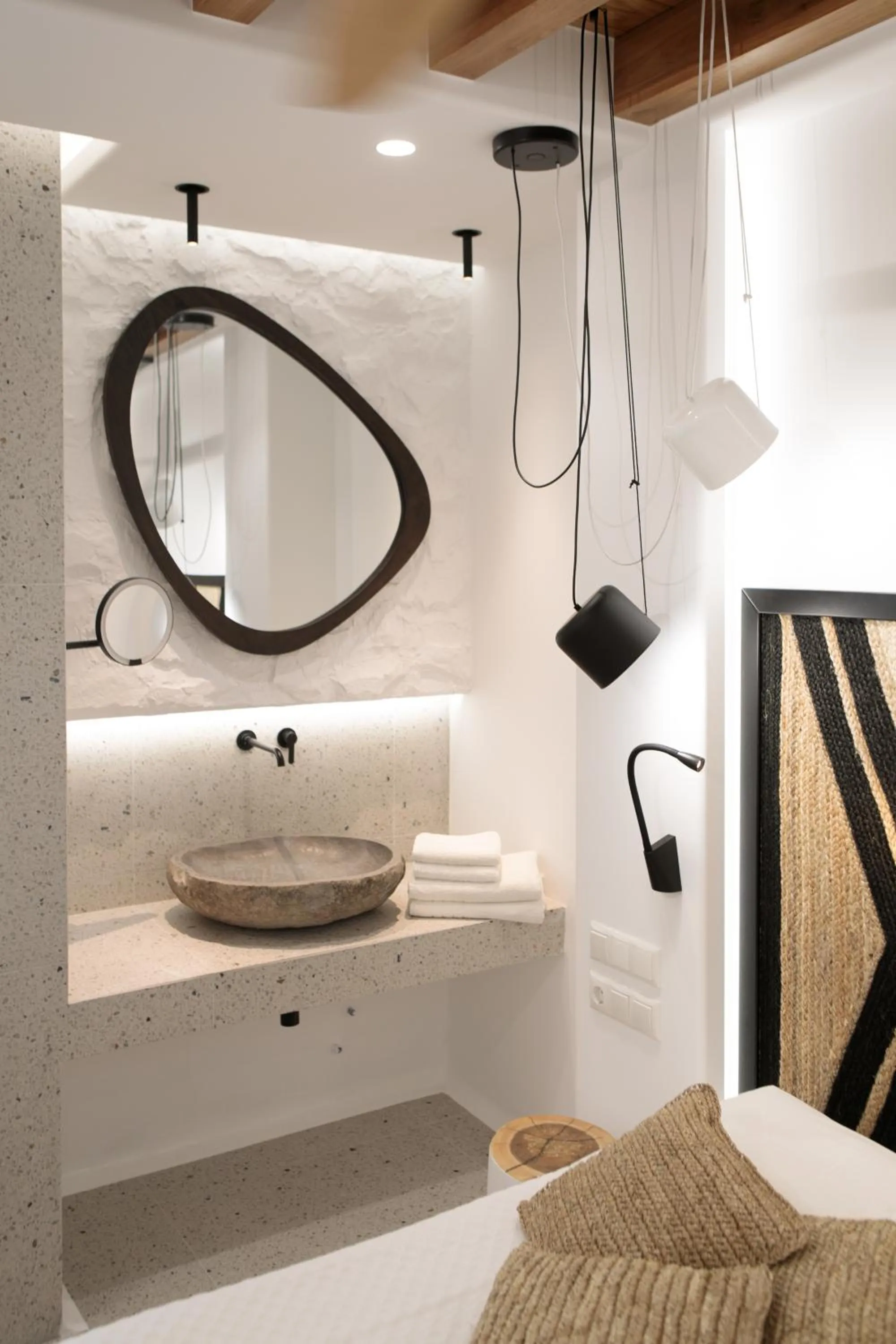 Decorative detail, Bed in Alkyoni Beach Hotel