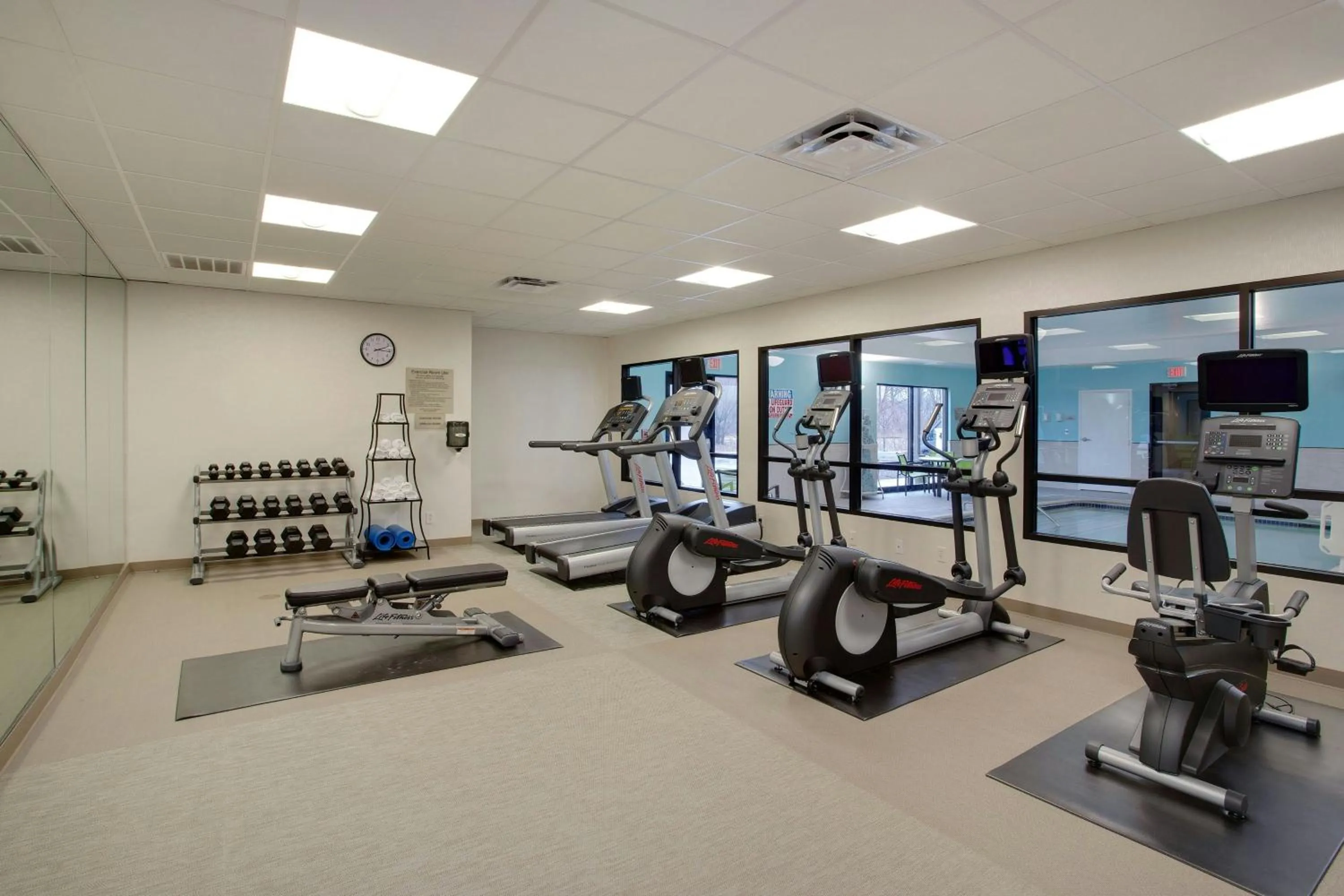 Fitness centre/facilities in SpringHill Suites Hartford Airport/Windsor Locks
