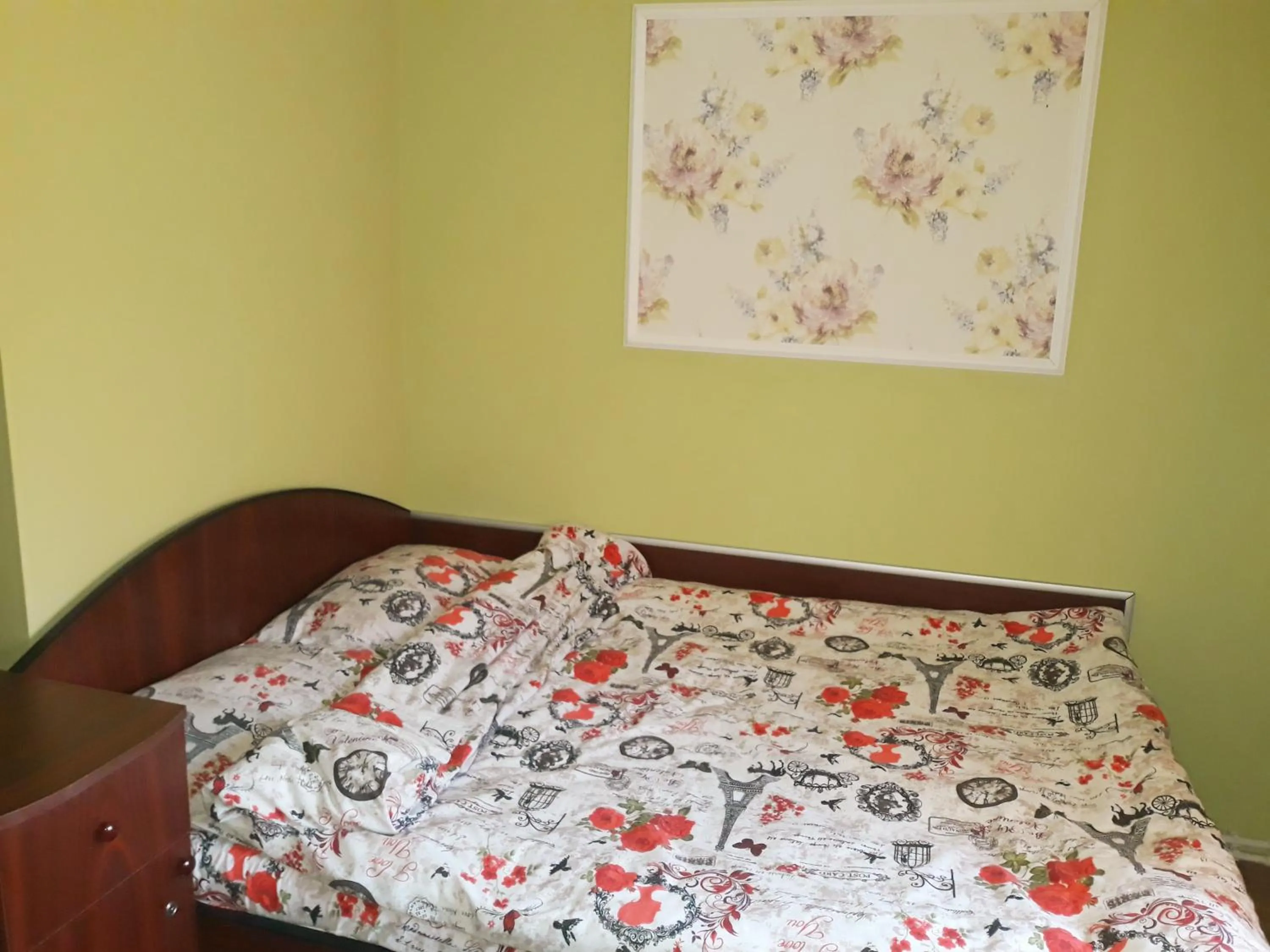 Bed in Pensiunea Red Rock