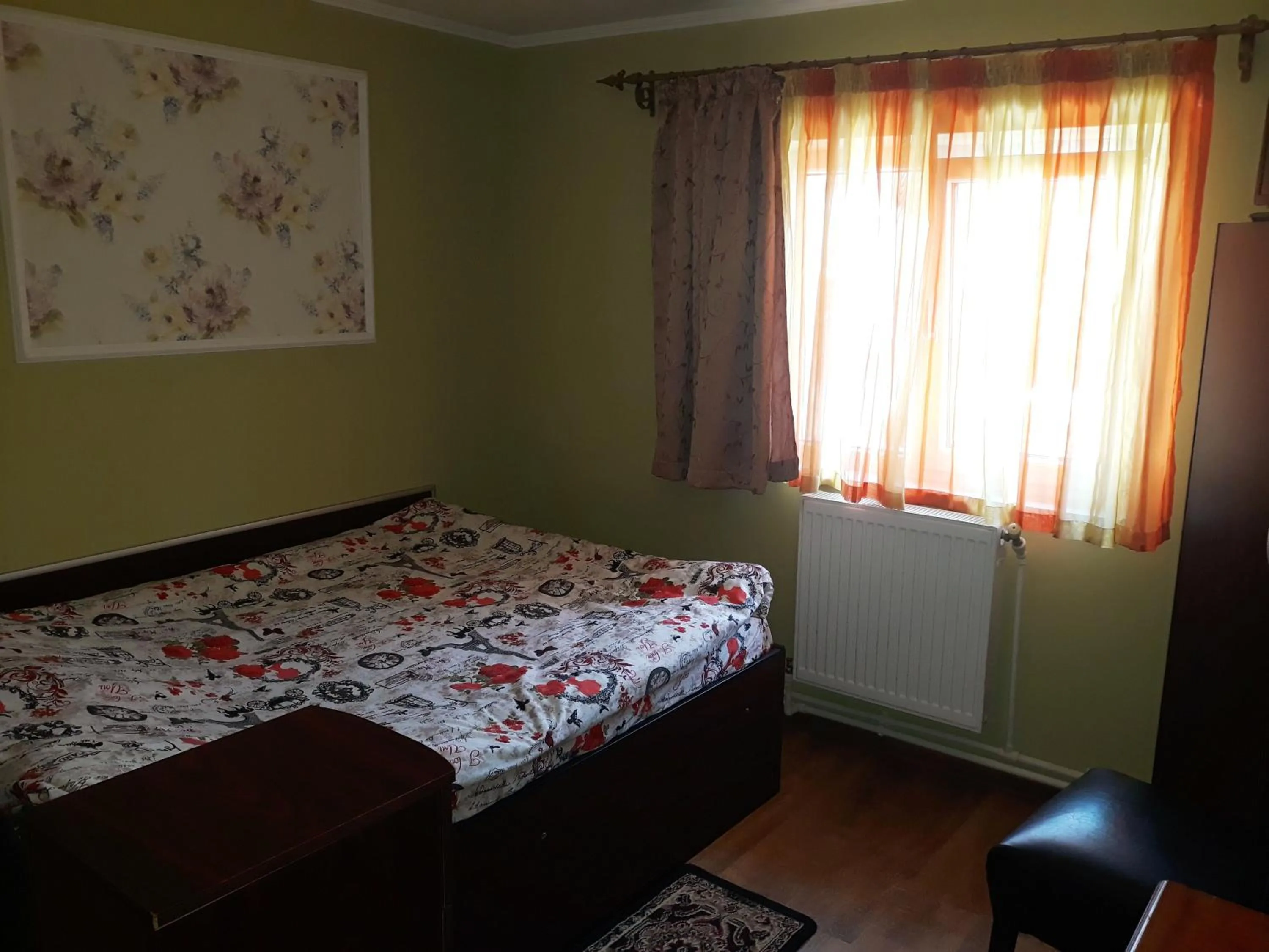 Bed in Pensiunea Red Rock