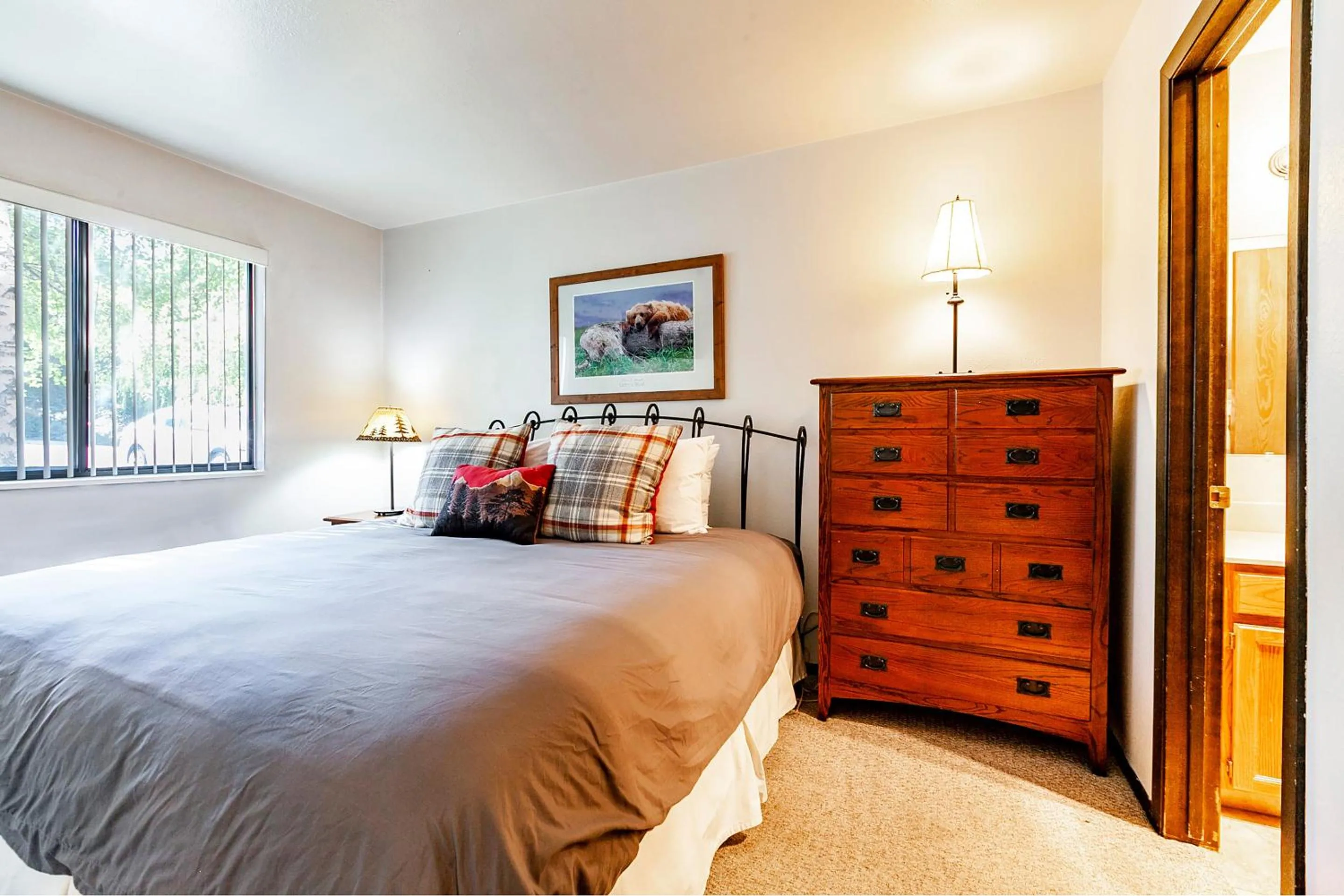 Bedroom, Bed in Red Pine Condominiums by All Seasons Resort Lodging