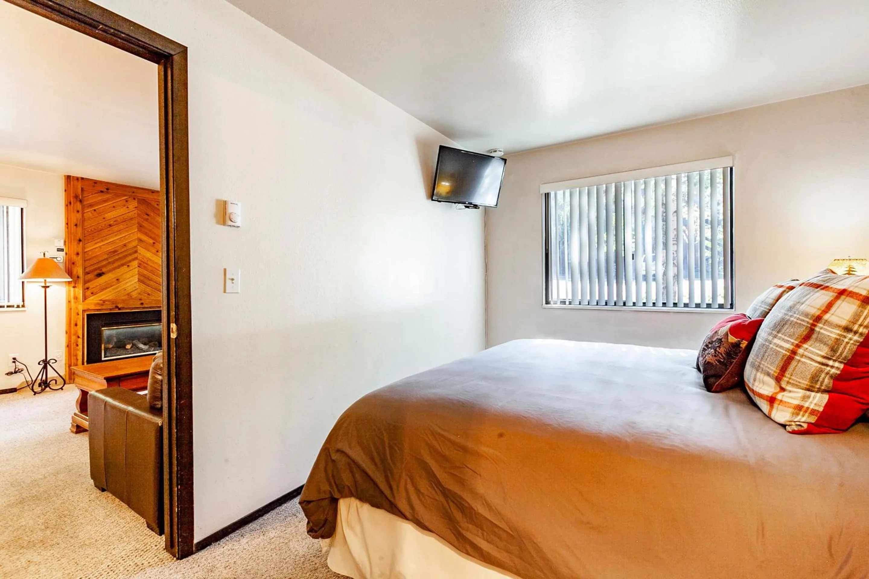 Bedroom, Bed in Red Pine Condominiums by All Seasons Resort Lodging