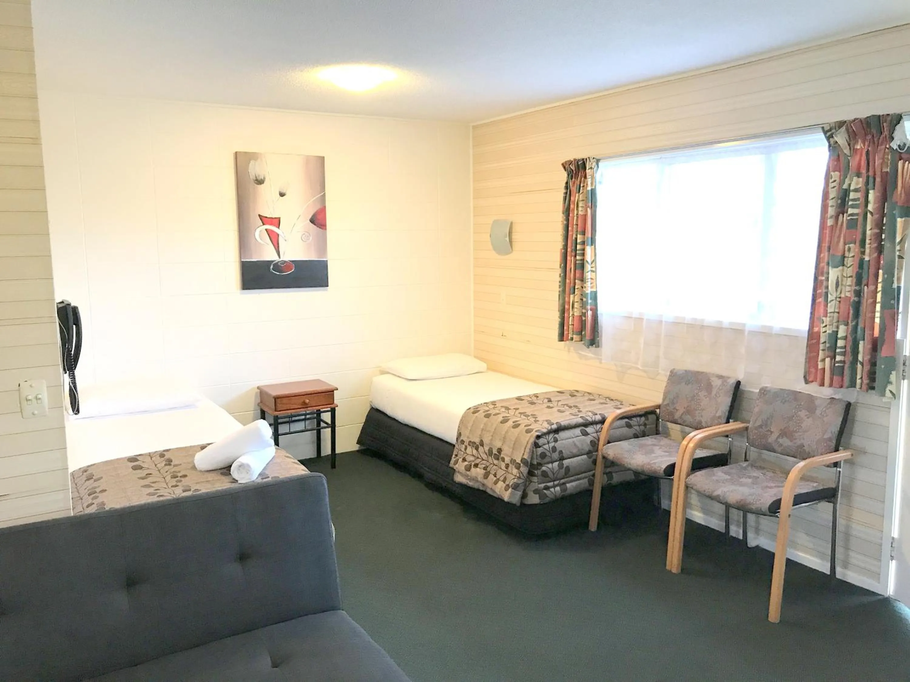 Living room, Bed in Greenview Motel