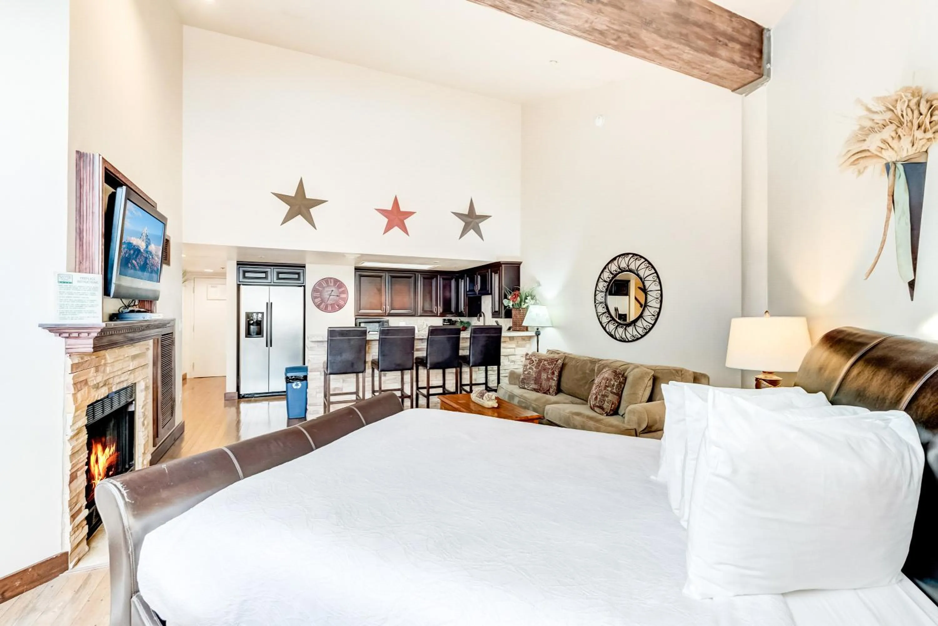 Bed in Silver King by All Seasons Resort Lodging