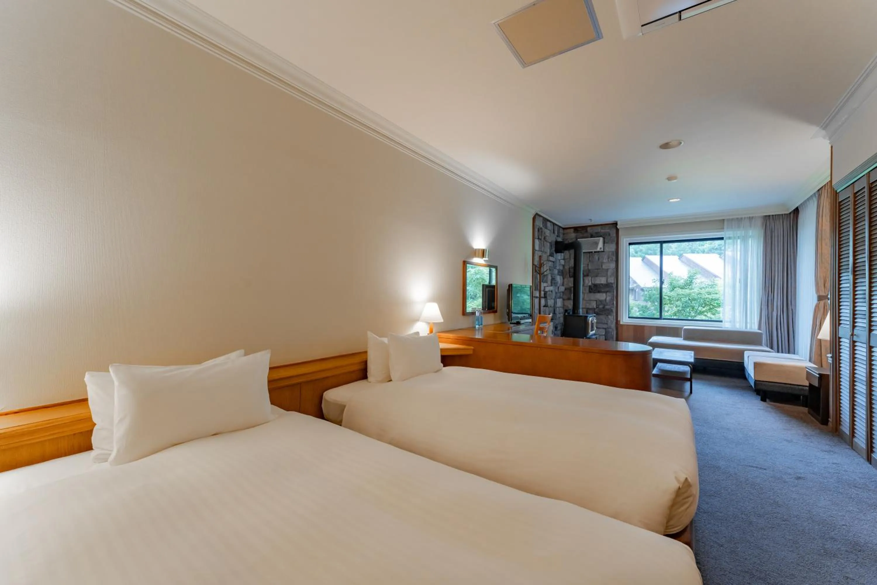 Bed in Hotel Sierra Resort Hakuba