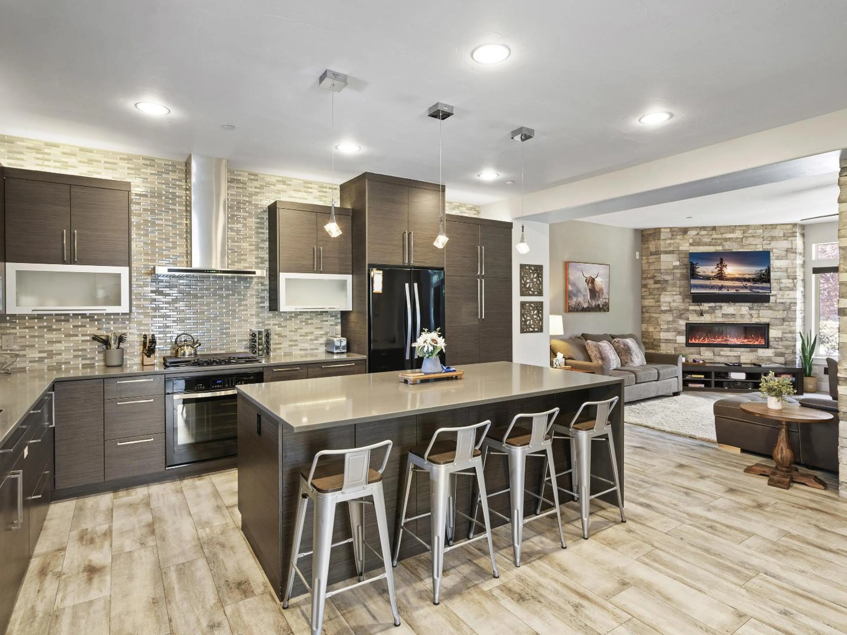 Living room in Bear Hollow Village by All Seasons Resort Lodging