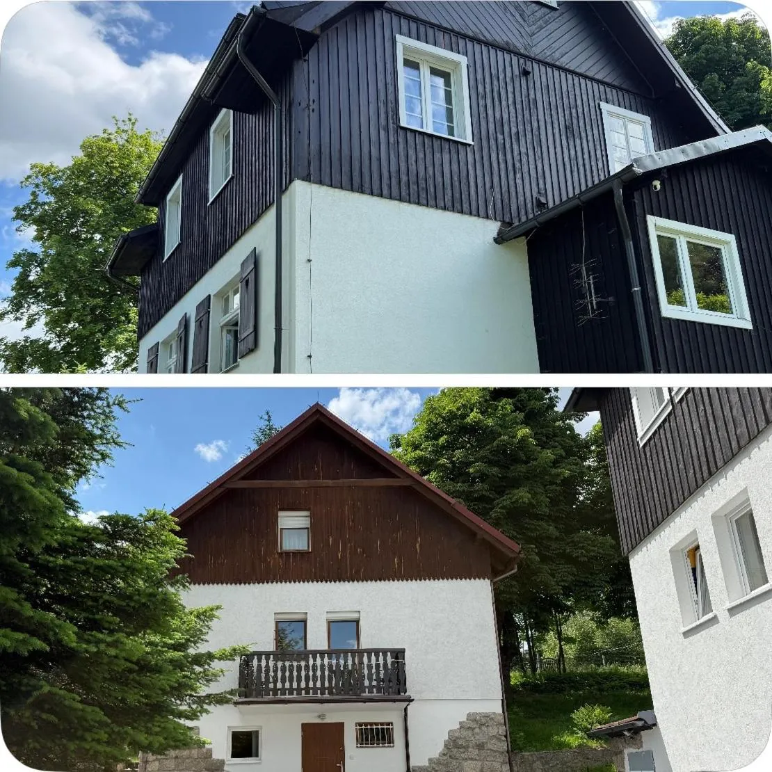 Pod Jeleńcem willa i dom z widokiem na Śnieżkę blisko Wang