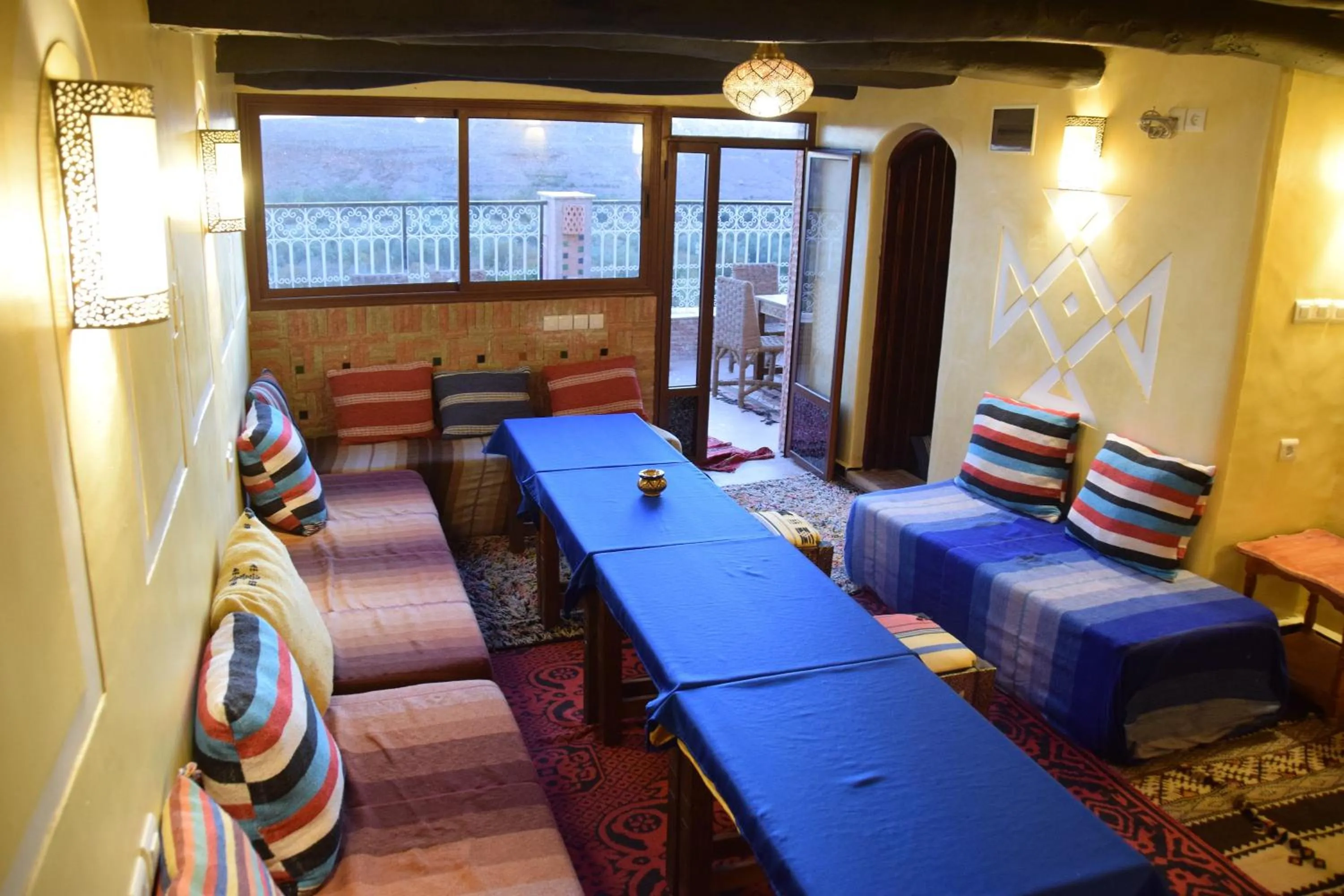 Dining area in Kasbah Assafar