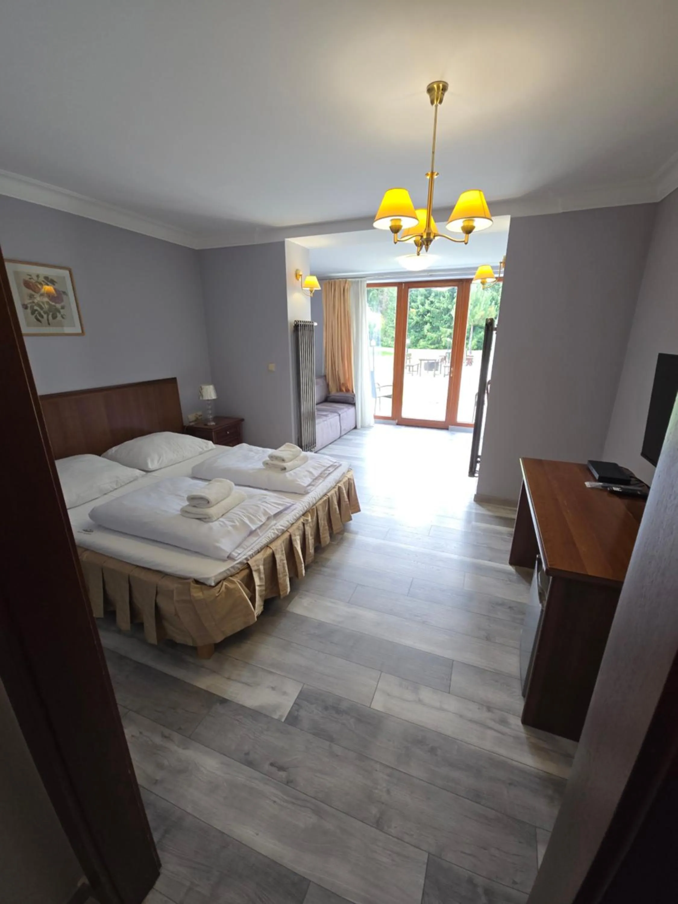 Bed in Pensjonat Nad Rzeką