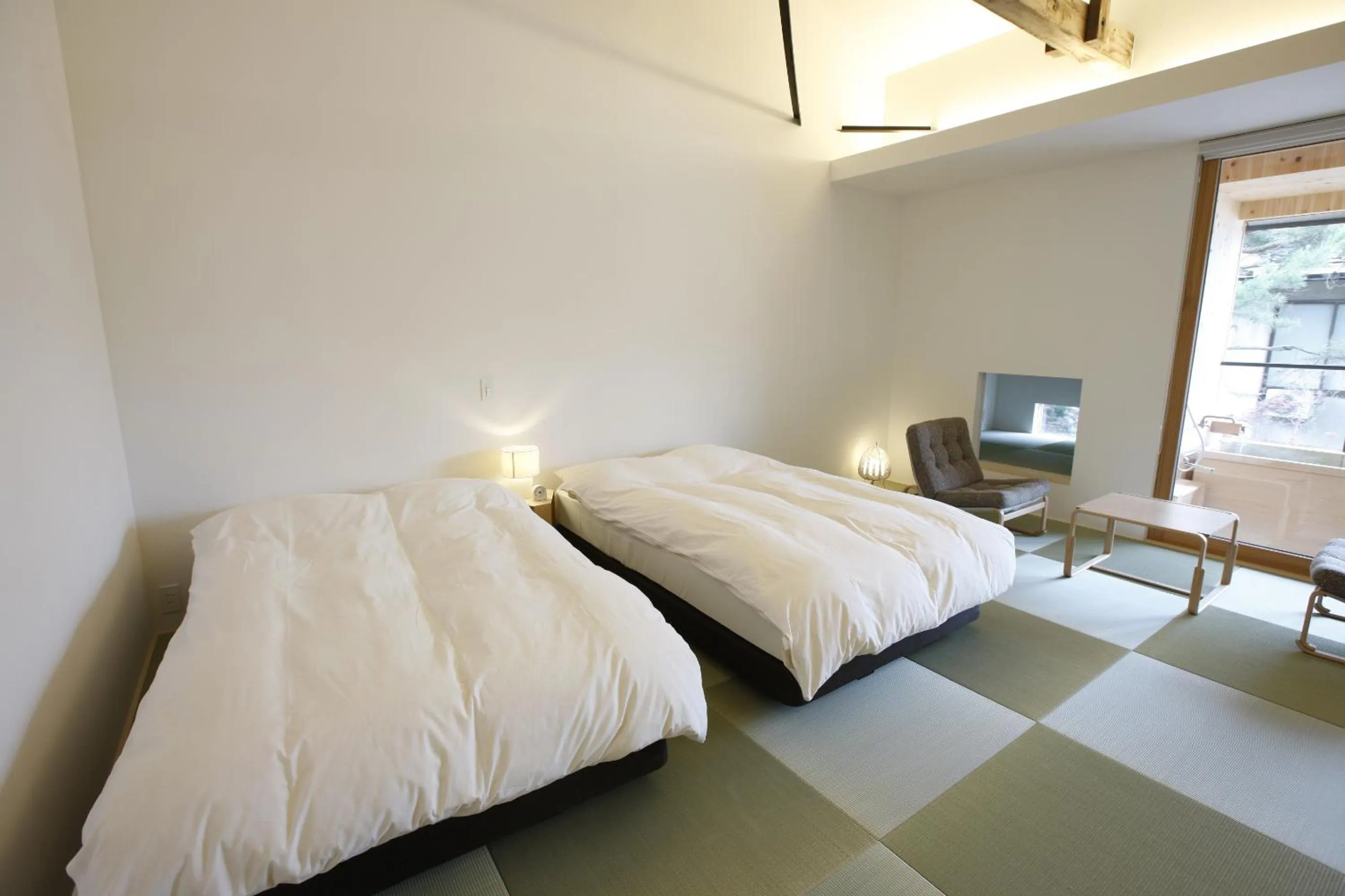 Decorative detail, Bed in Yamagata The Takinami