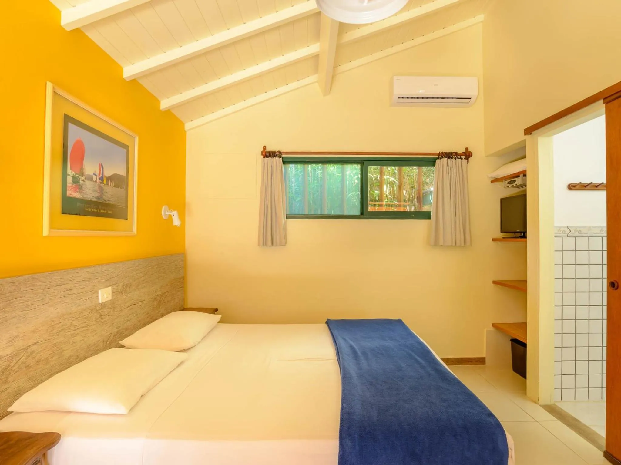 Bed in Pousada Ecoilha