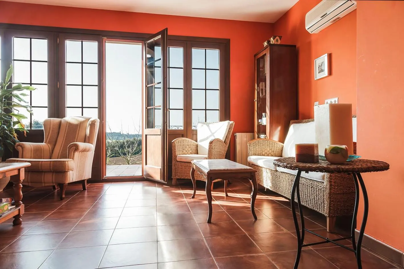 Living room in Hotel Rural Suquin