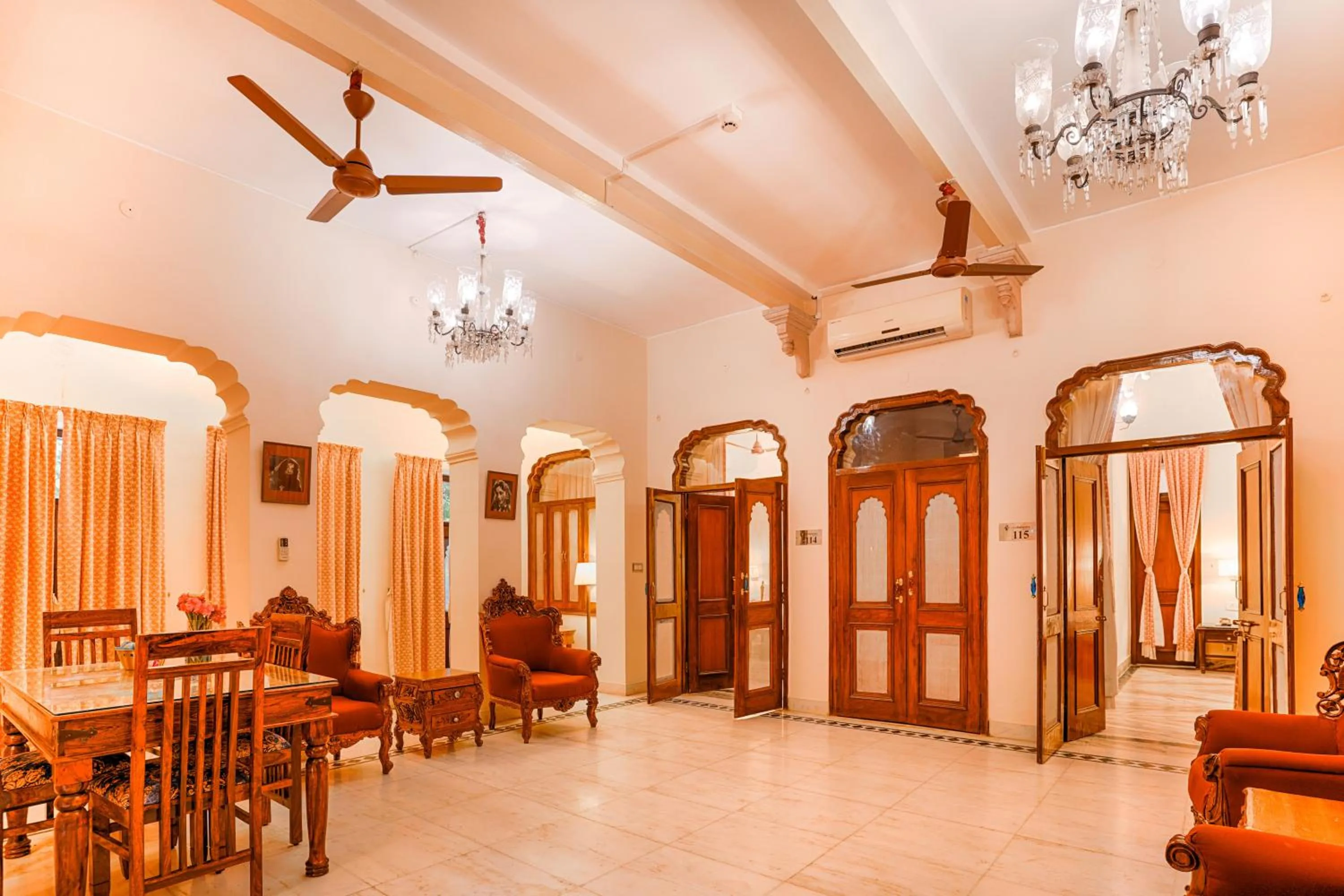 Seating area in Club Mahindra Bharatpur