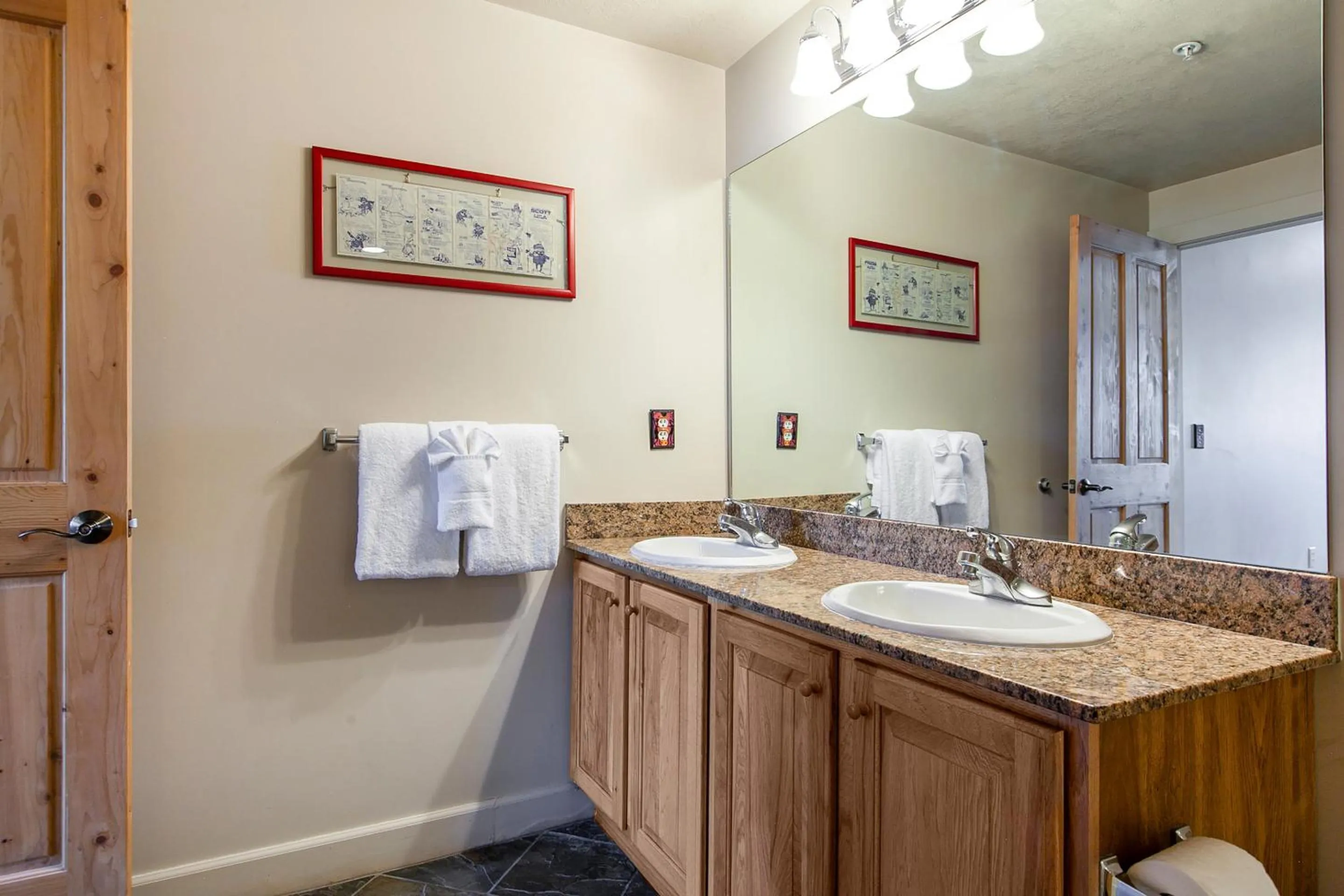 Bathroom in Crestview Condominiums by All Seasons Resort Lodging
