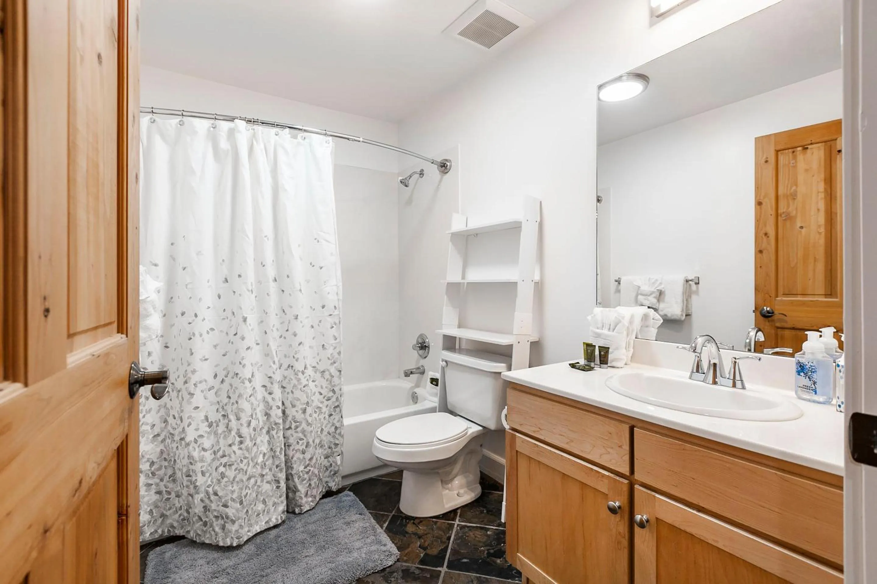 Bathroom in Crestview Condominiums by All Seasons Resort Lodging