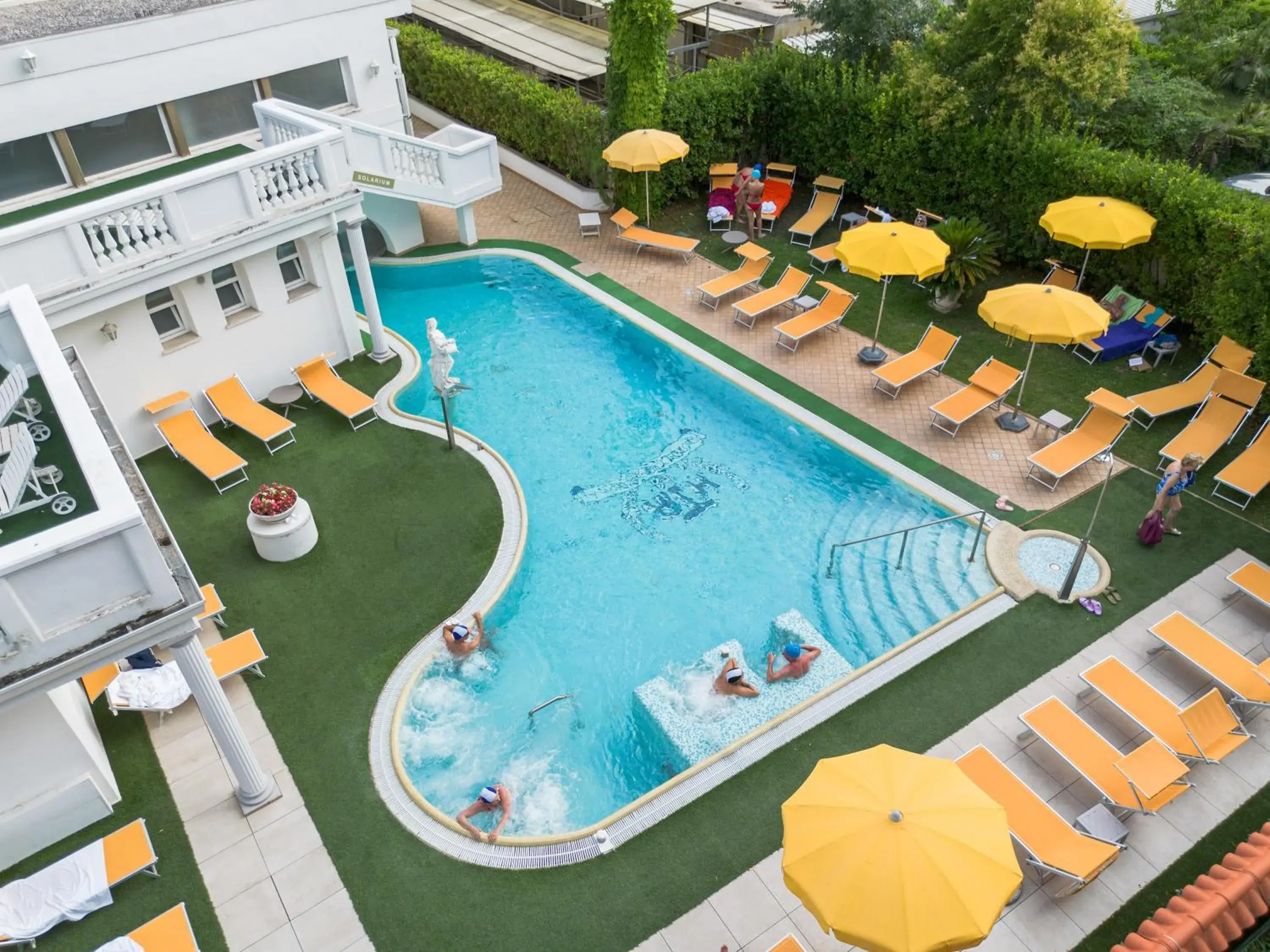 Pool view in Hotel Terme Roma Pool view in Hotel Terme Roma