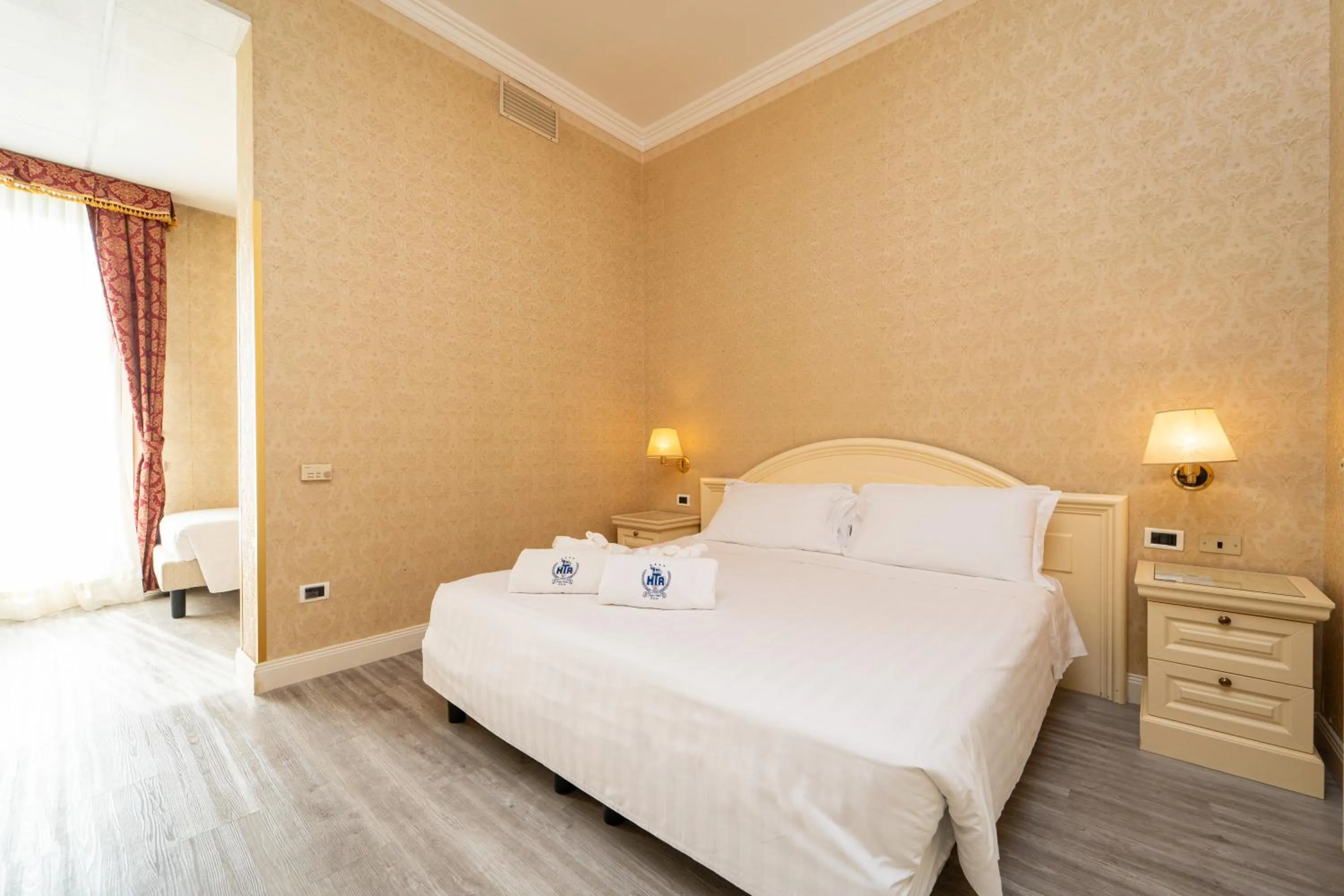 Bedroom, Bed in Hotel Terme Roma