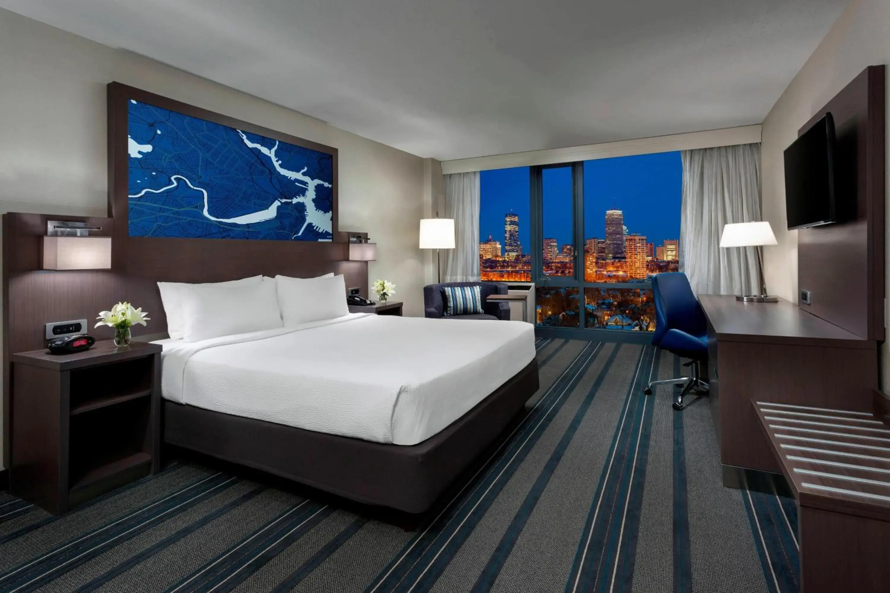 City View, Guest room, 1 King, City view (Hearing Accessible) in Courtyard by Marriott Boston Cambridge City View, Guest room, 1 King, City view (Hearing Accessible) in Courtyard by Marriott Boston Cambridge