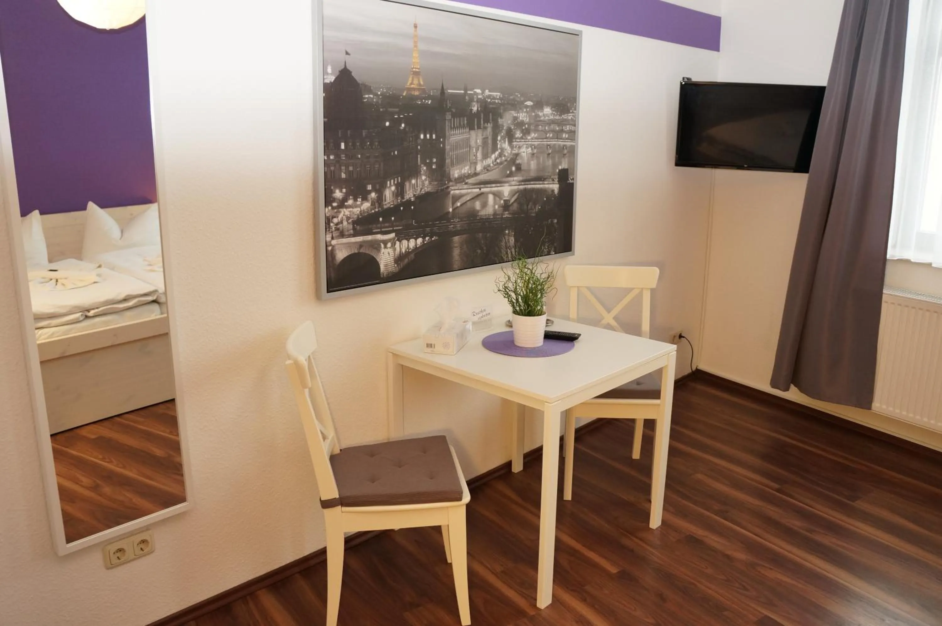 Seating area in City-Hotel-Wolgast