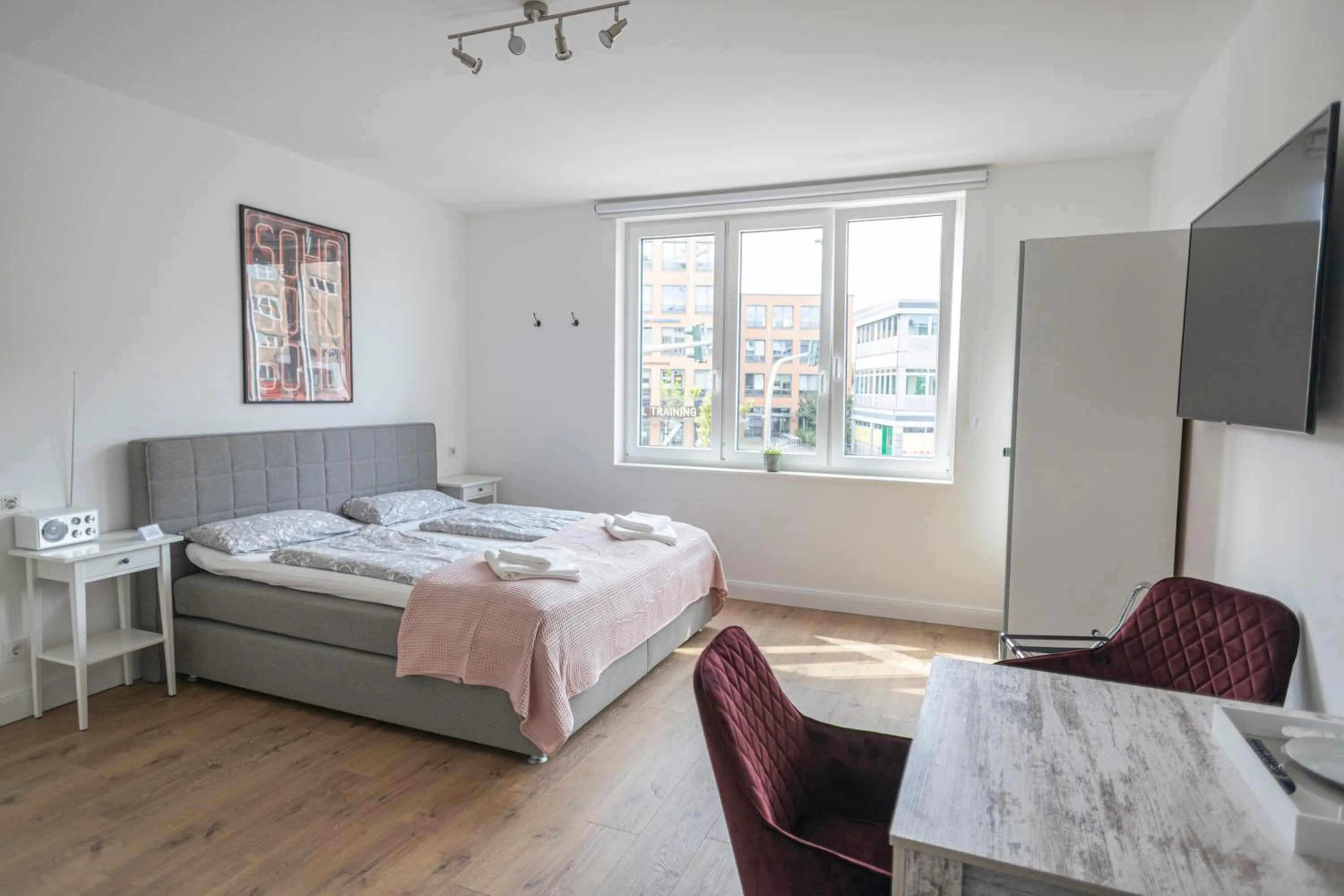 Bedroom, Bed in Arbio I Dehnhaide Apartments