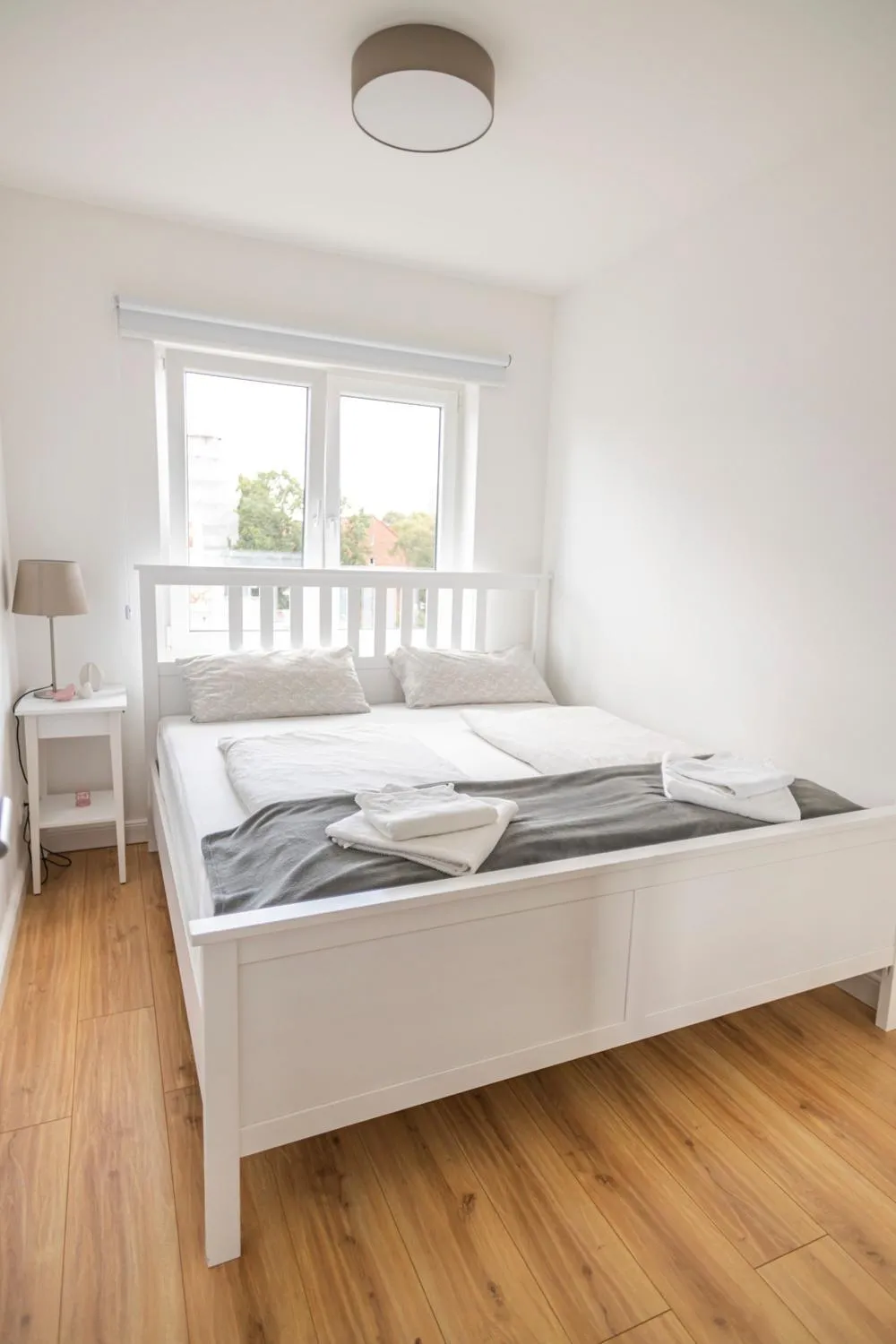 Bedroom, Bed in Arbio I Dehnhaide Apartments