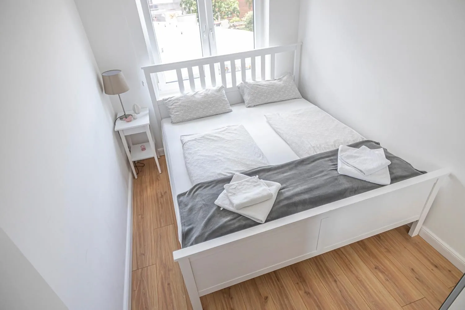 Bedroom, Bed in Arbio I Dehnhaide Apartments