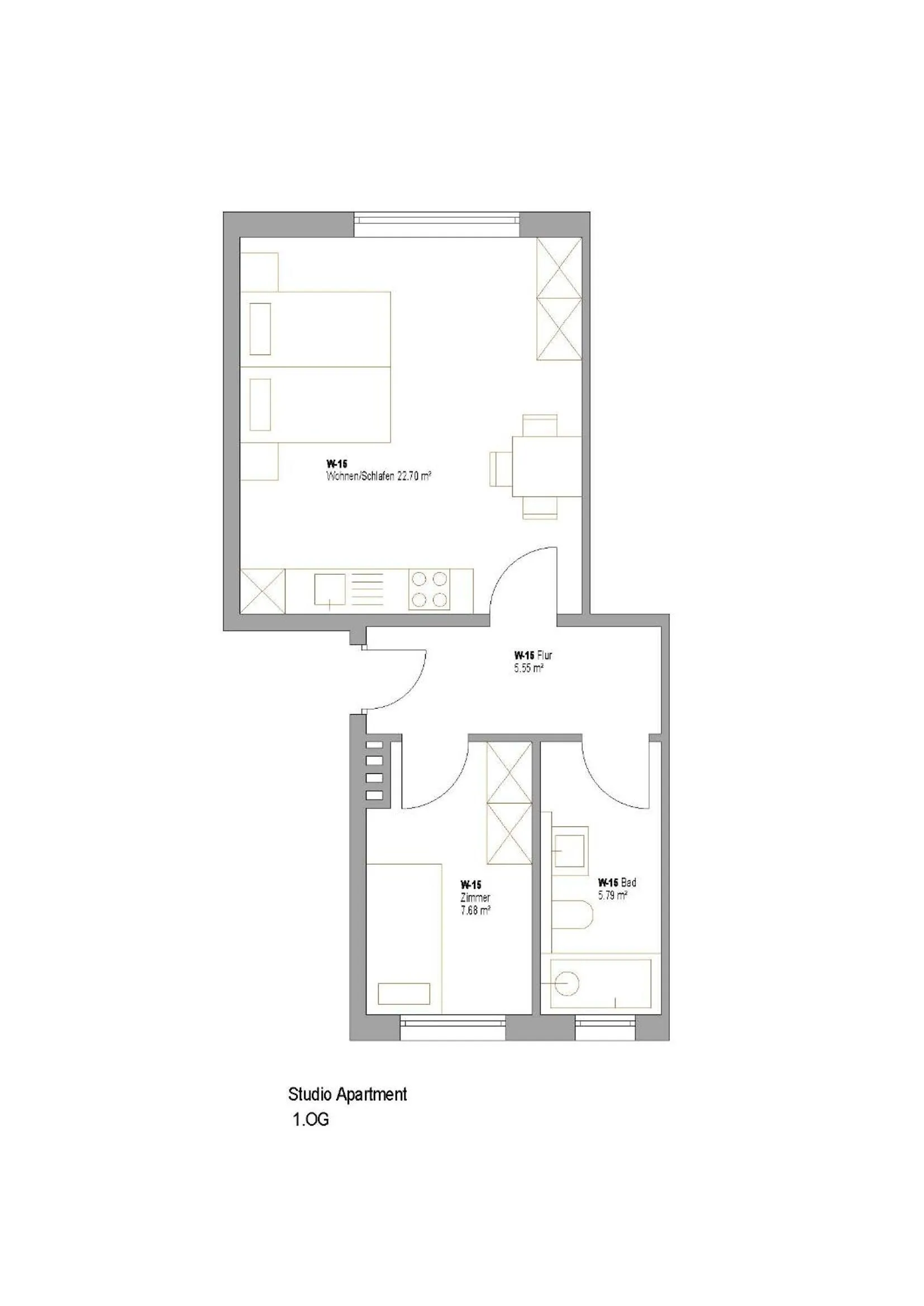 Floor plan in Arbio I Dehnhaide Apartments