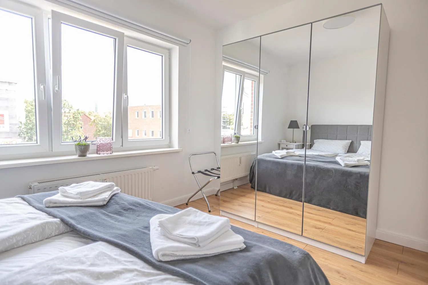 Bedroom, Bed in Arbio I Dehnhaide Apartments