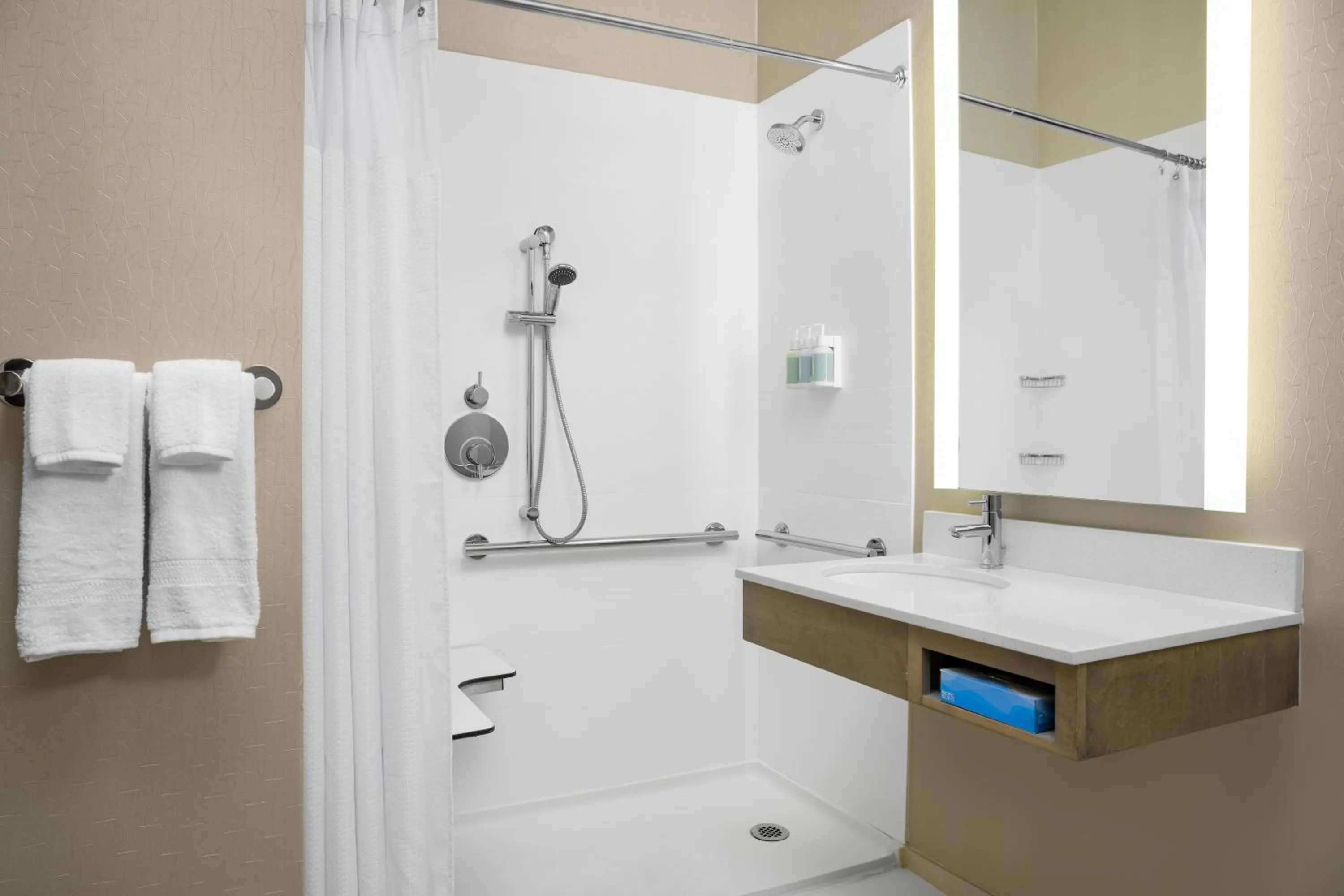 Shower in SpringHill Suites by Marriott Annapolis