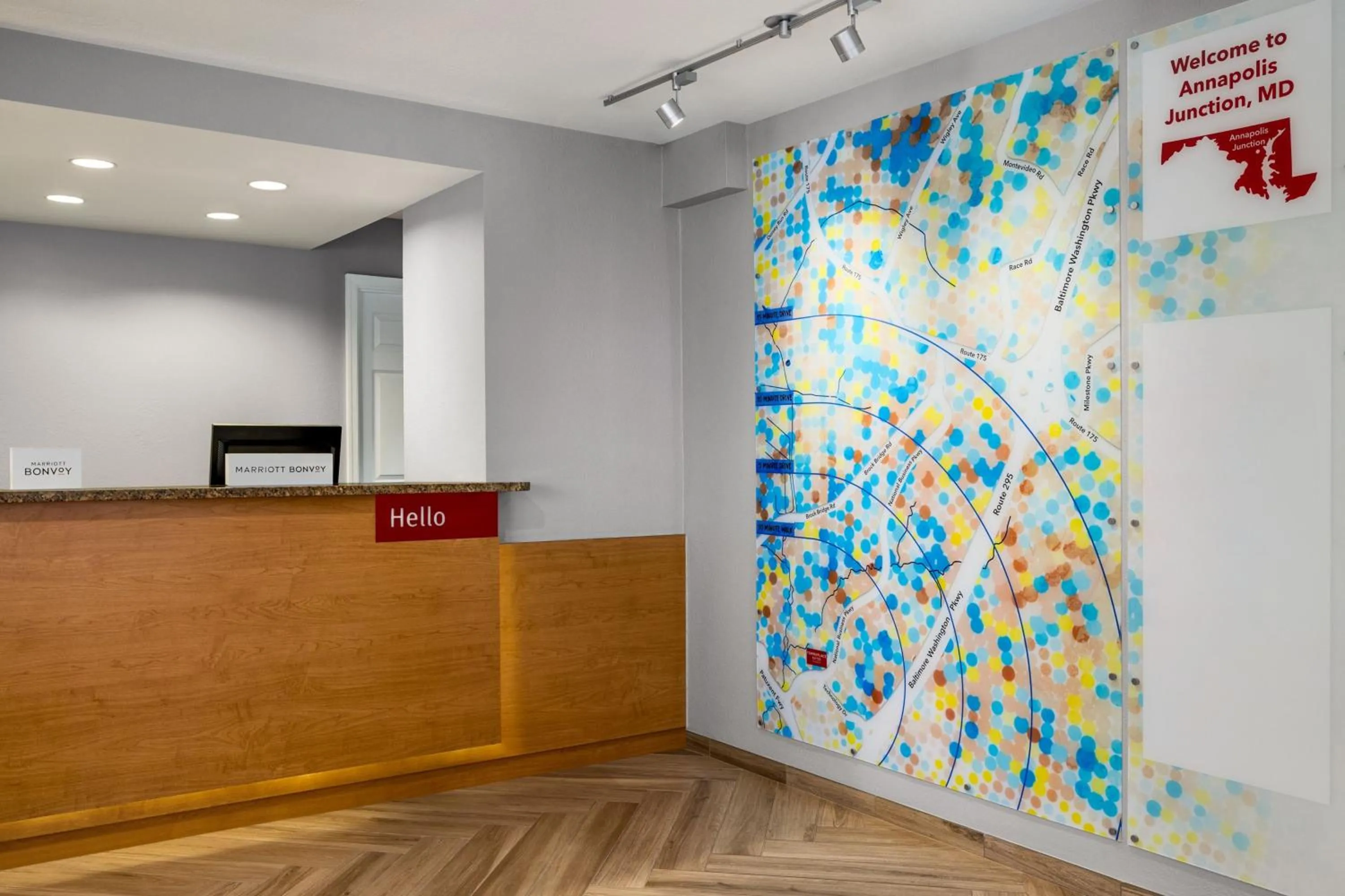 Lobby or reception in TownePlace Suites by Marriott Fort Meade National Business Park