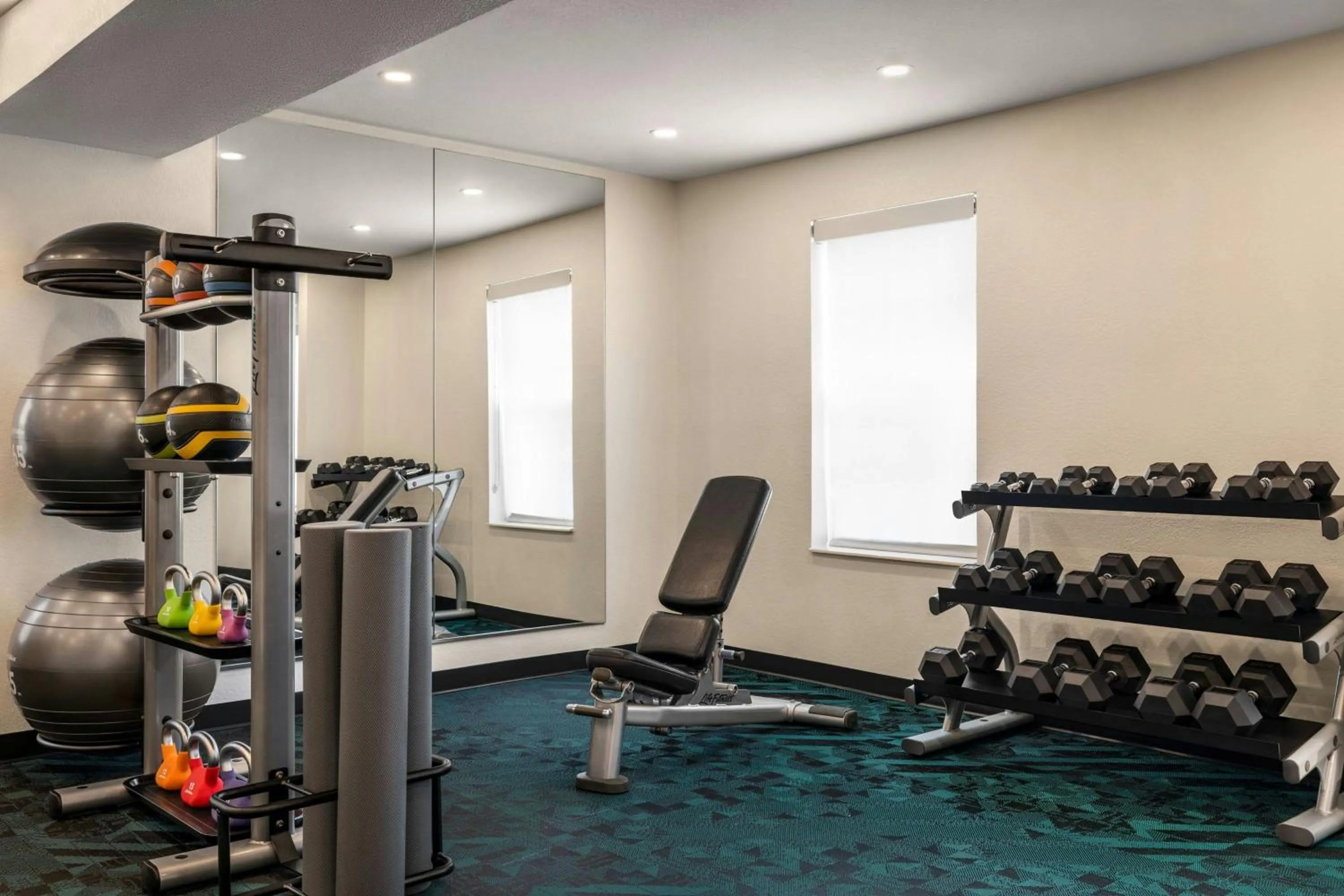 Fitness centre/facilities in TownePlace Suites by Marriott Fort Meade National Business Park