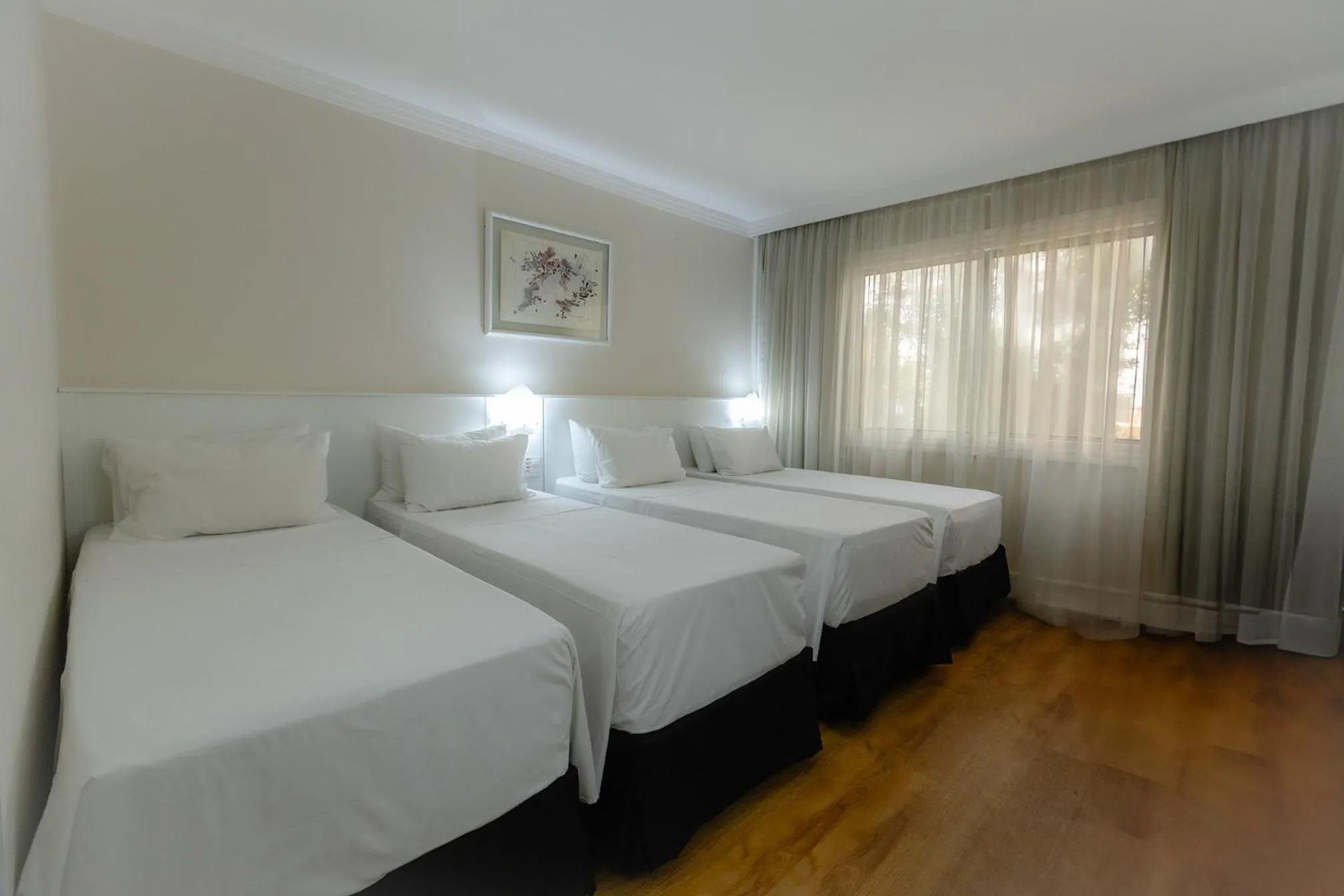 Bed in Hotel Premium Campinas
